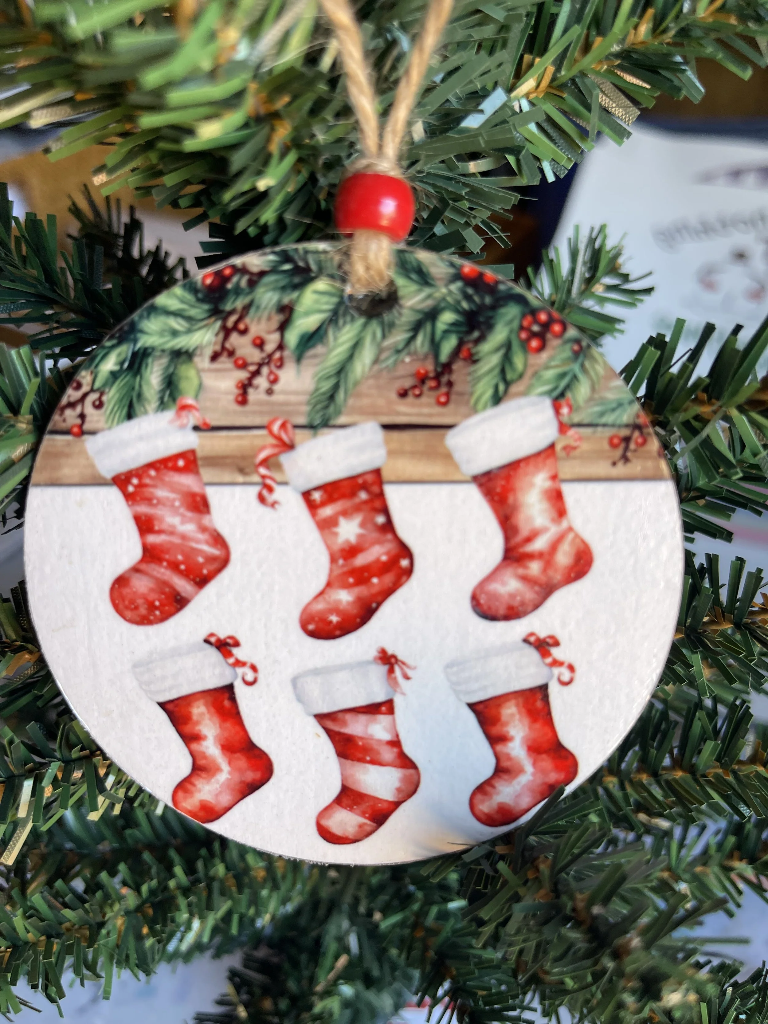 6 Spot Christmas Stocking