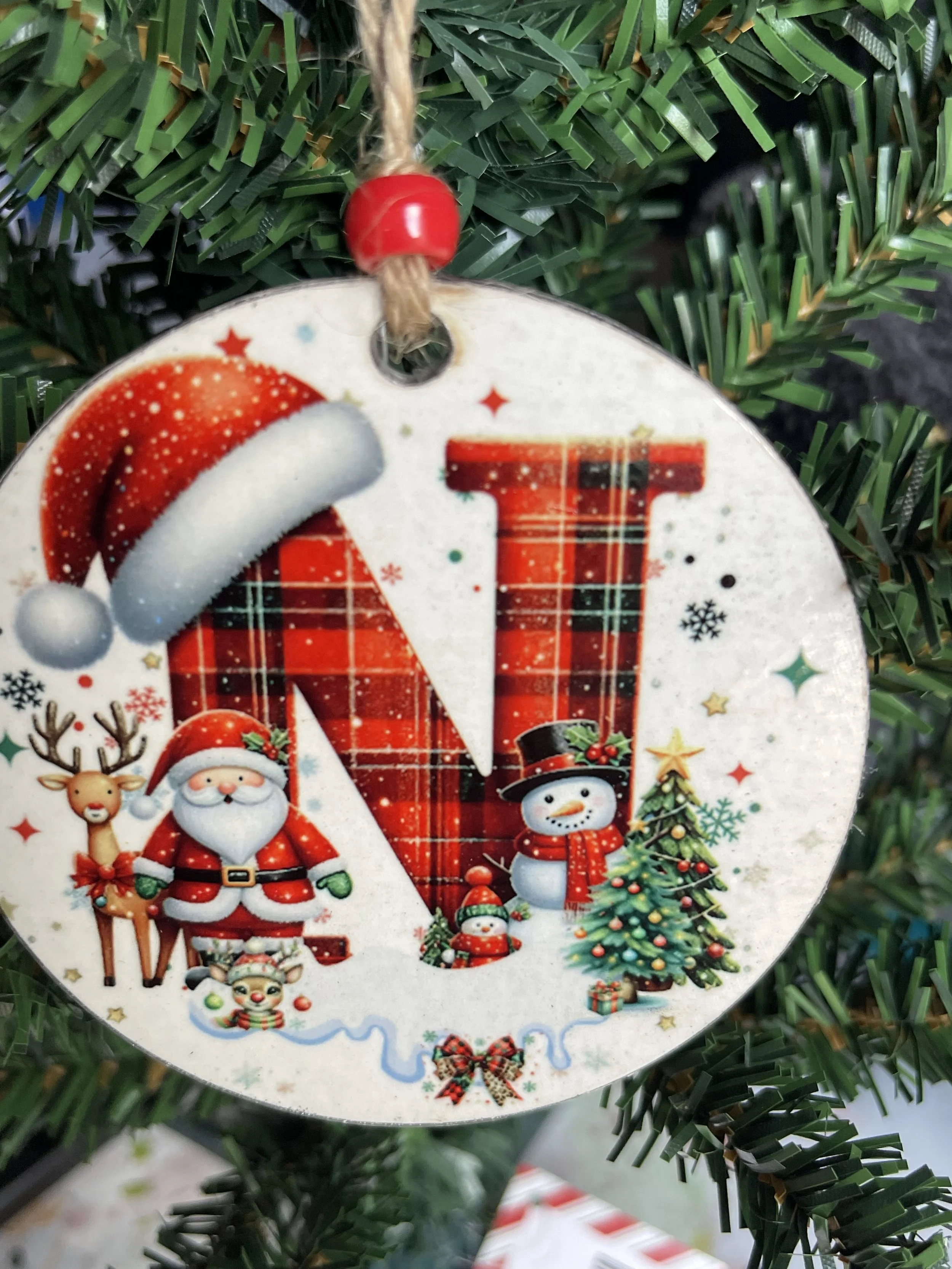 N - Personalized Ornament