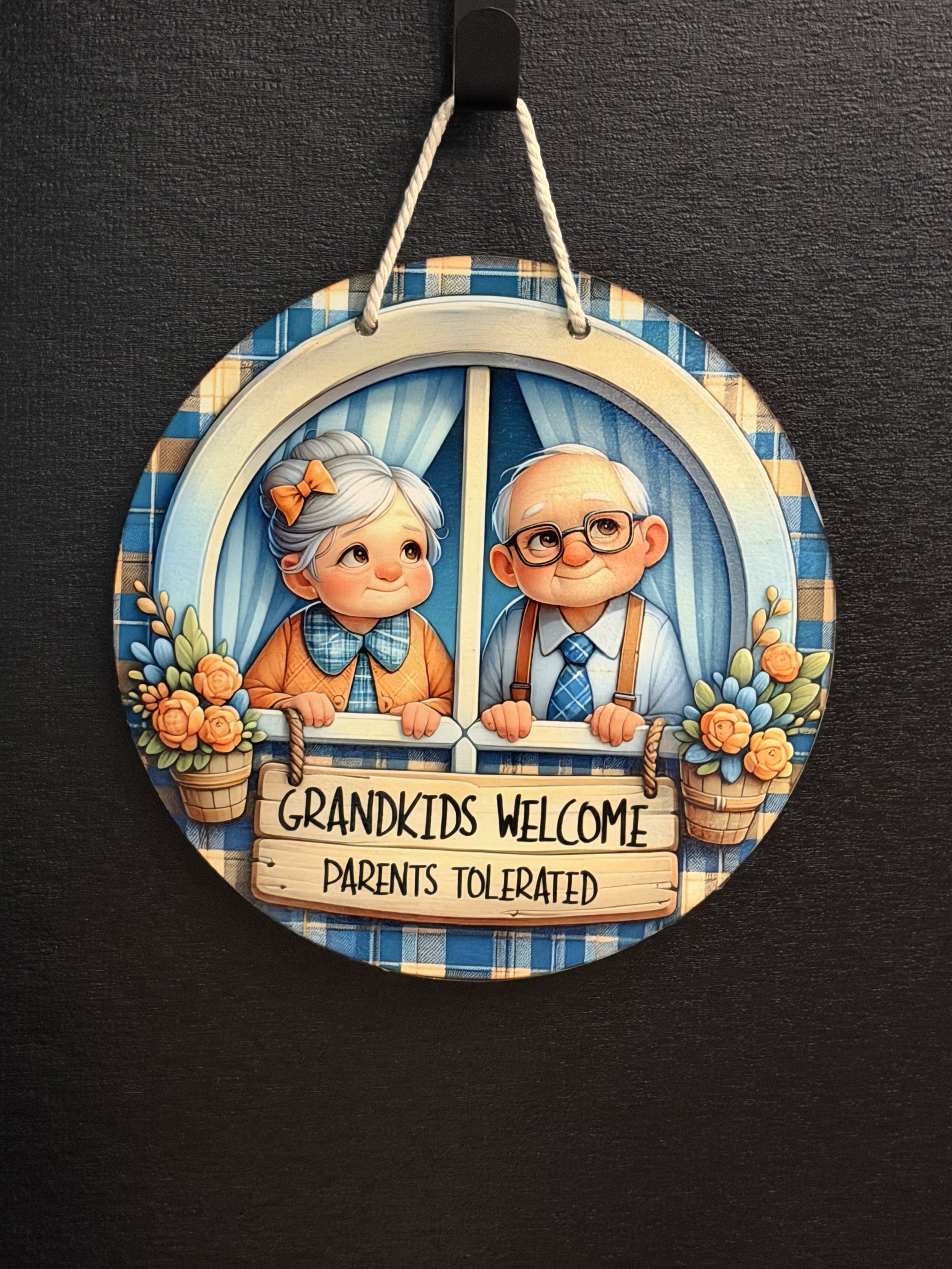 Grandkids Welcome 10inch Door Wreath