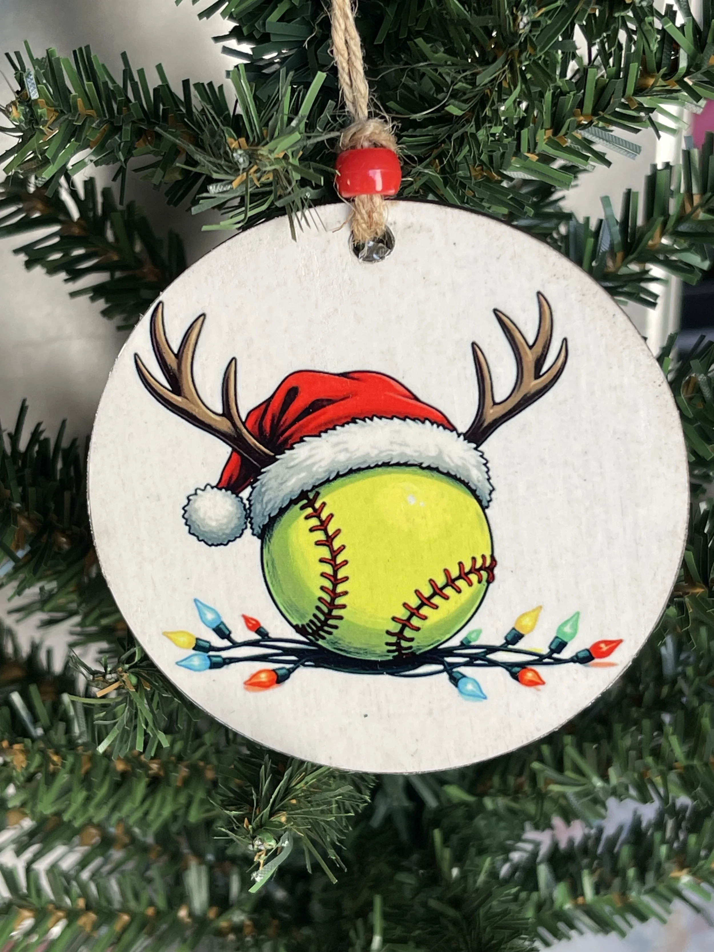 Softball Personalized Ornament