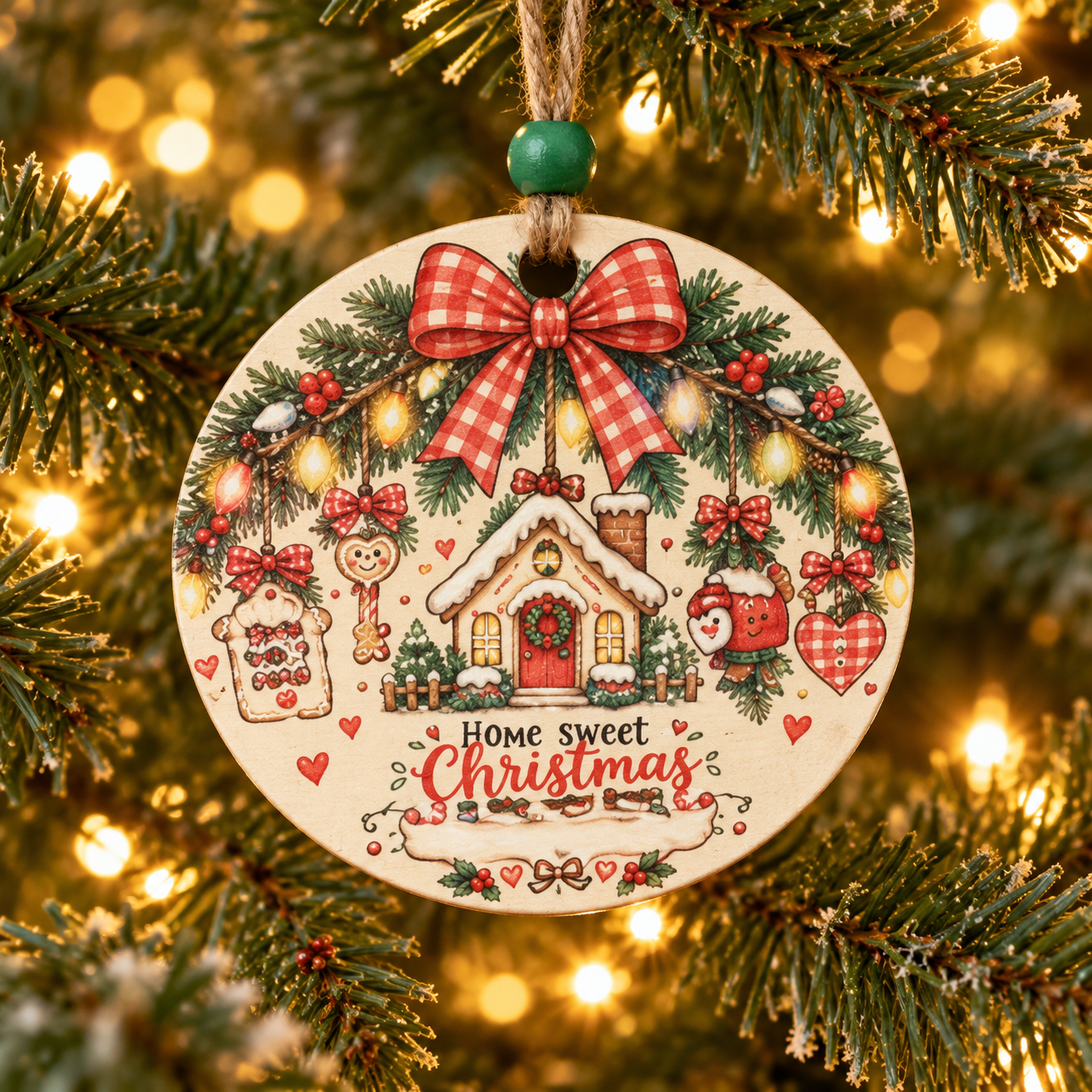 Home Sweet Christmas Personalizes Ornament