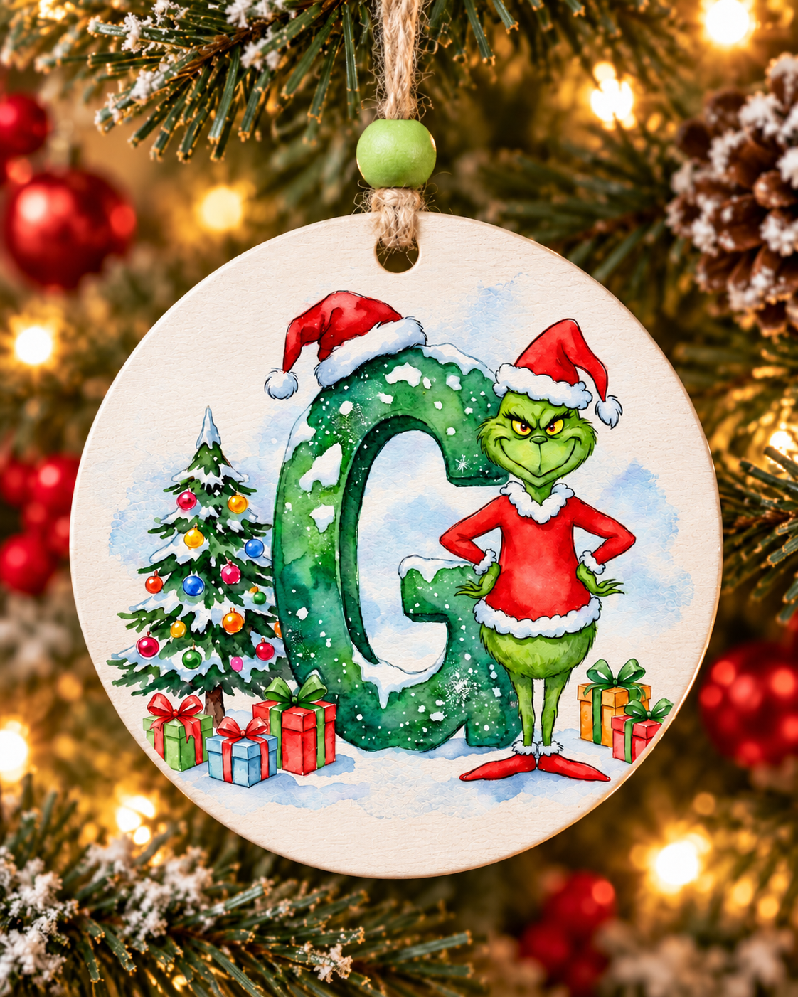 G - Green Character Personalized Ornament