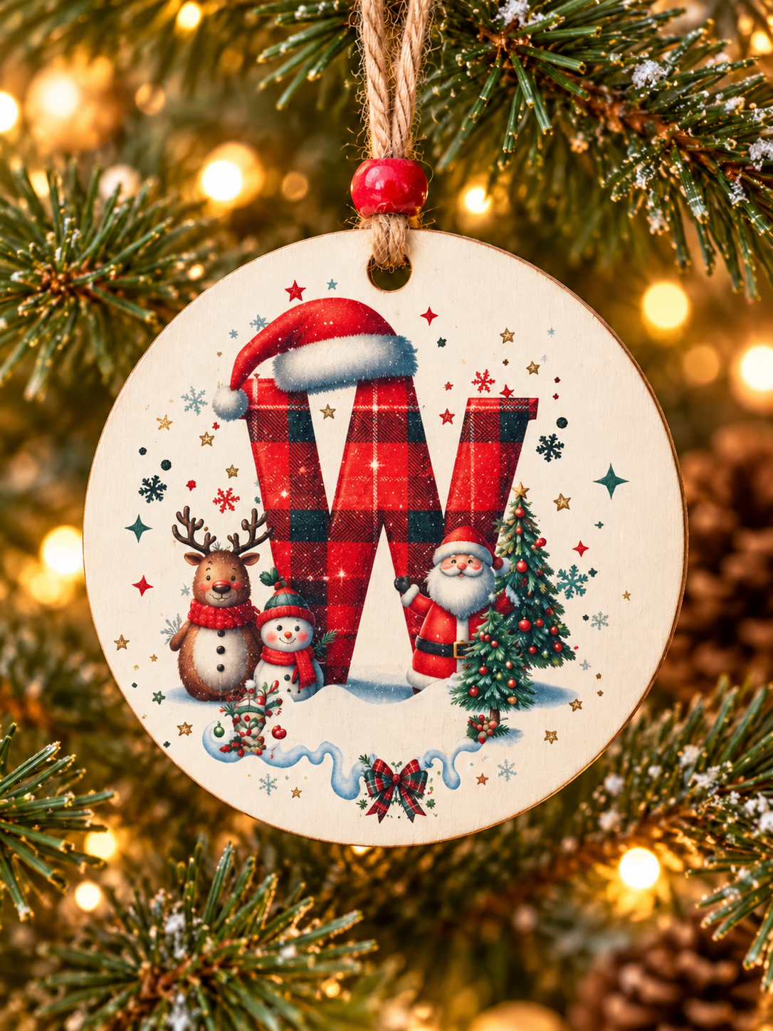 W - Personalized Ornament