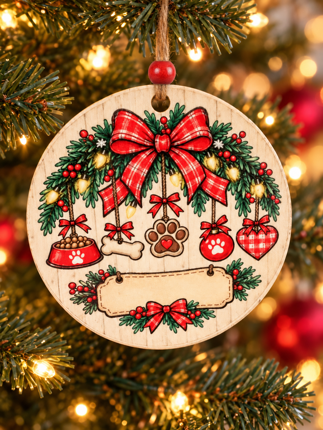 Personalized Dog Christmas Ornament