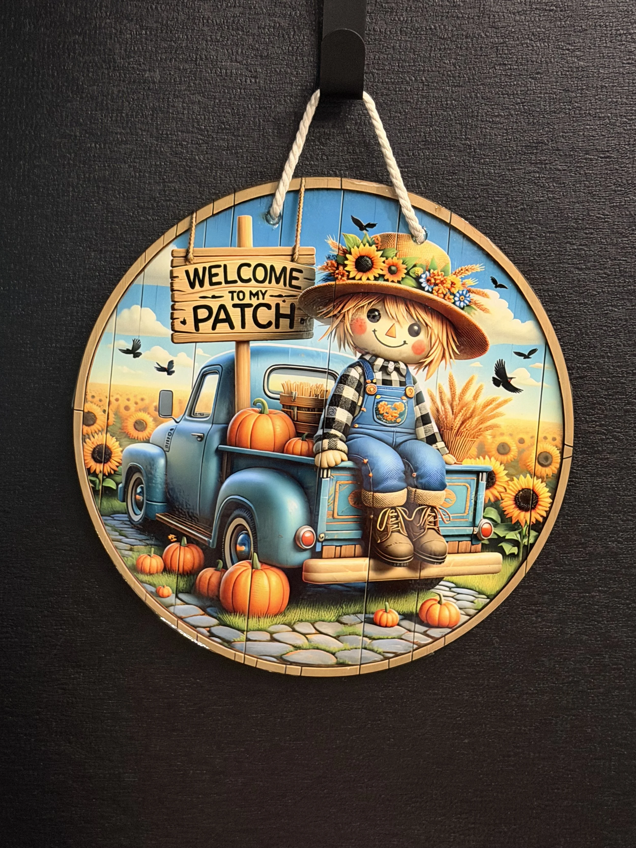 Welcome to my Patch 10Inch Door Wreath
