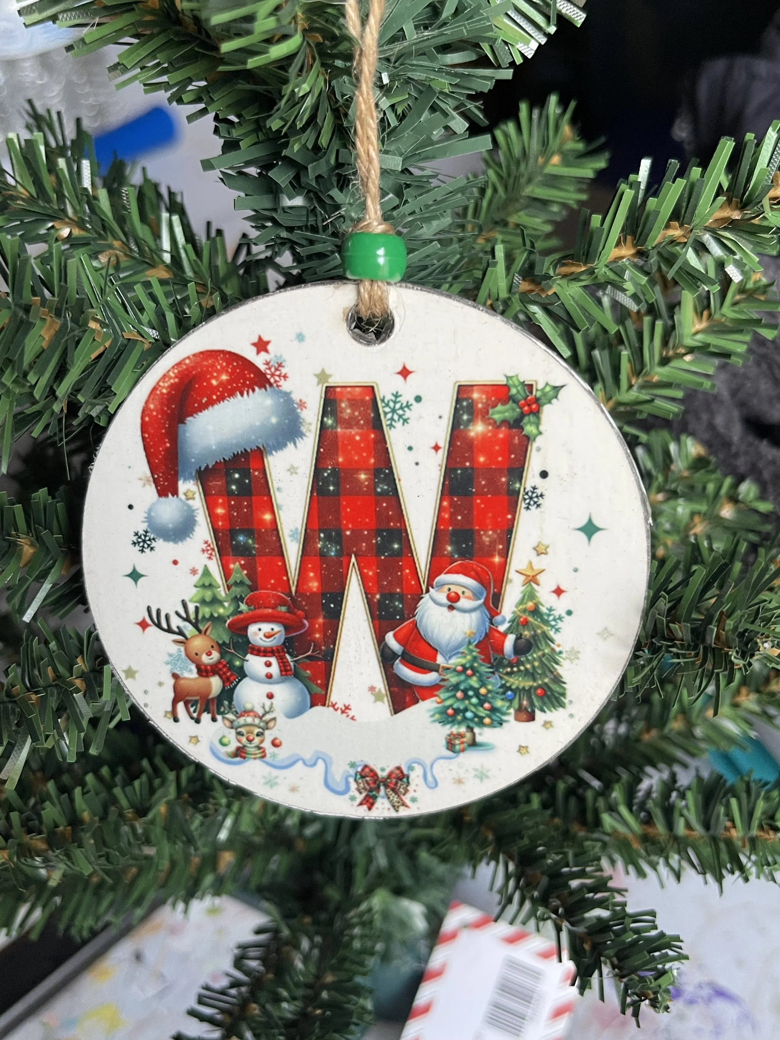 W - Personalized Ornament