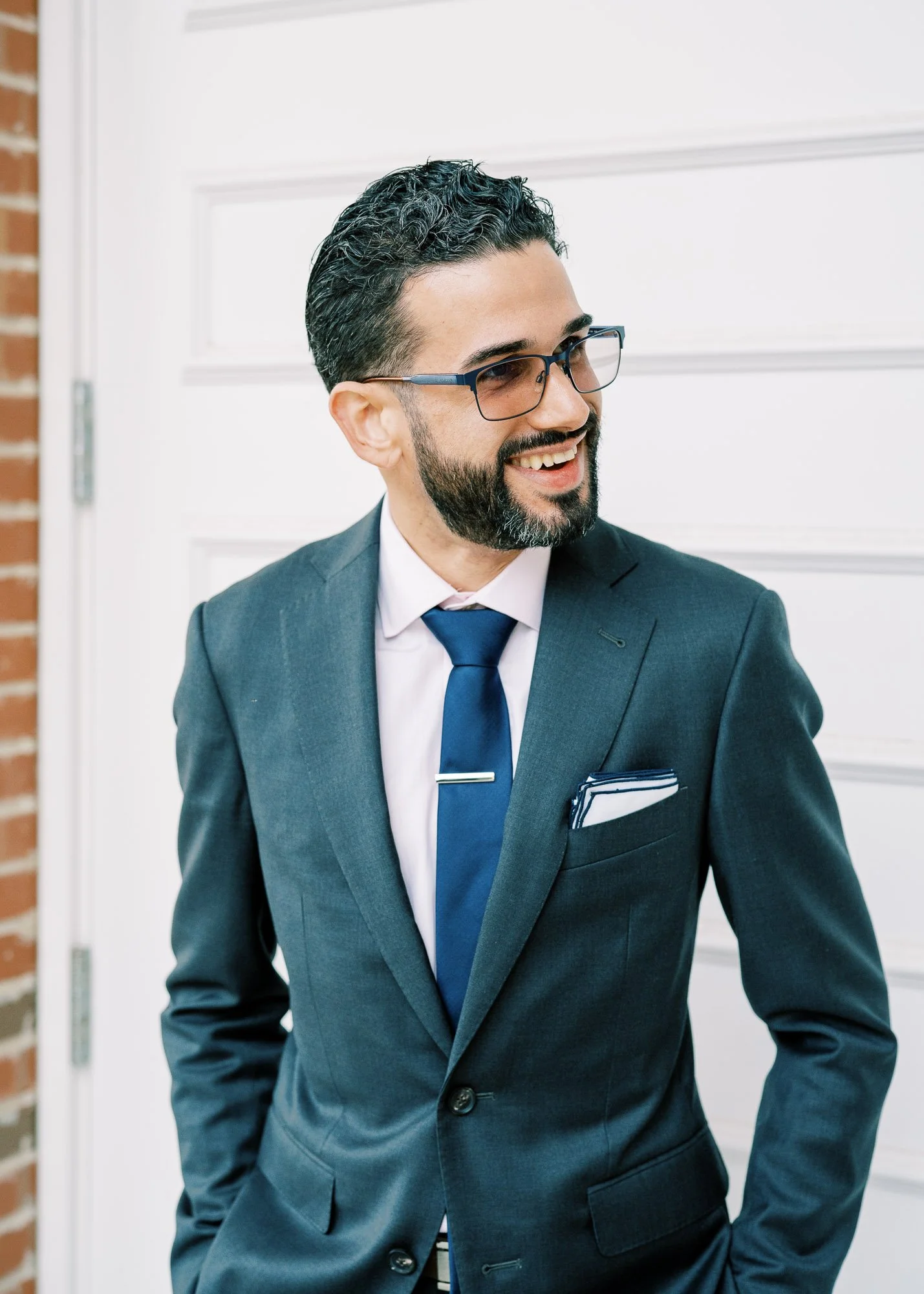 Side portrait from Wedding in 2020 during COVID