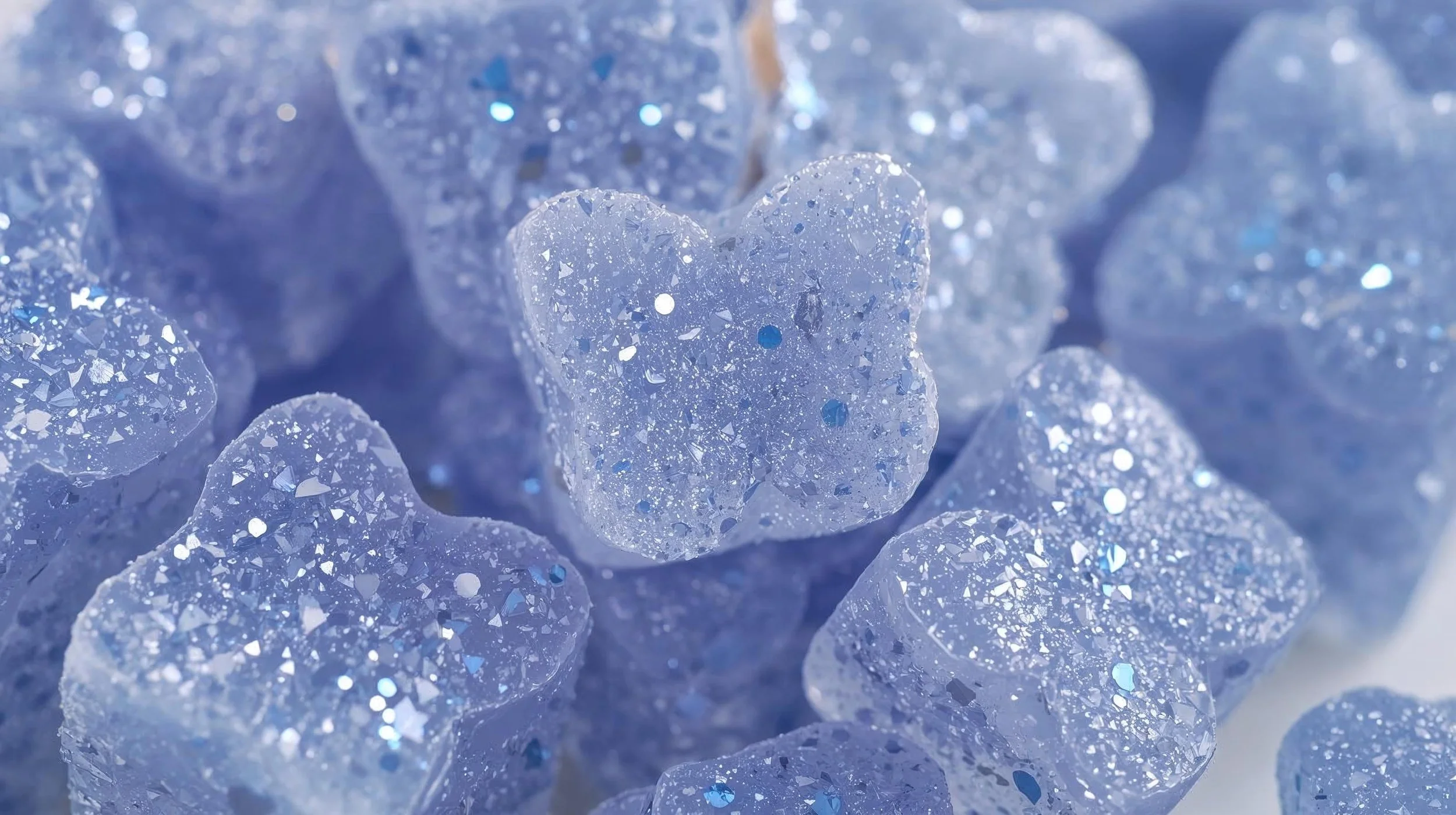 Butterfly Glitter Cubes
