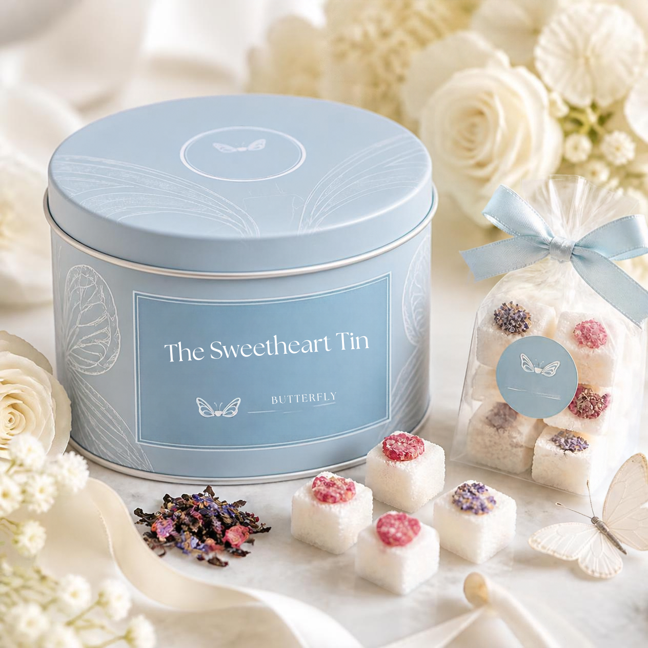 The Sweetheart Tin ($38 per guest)