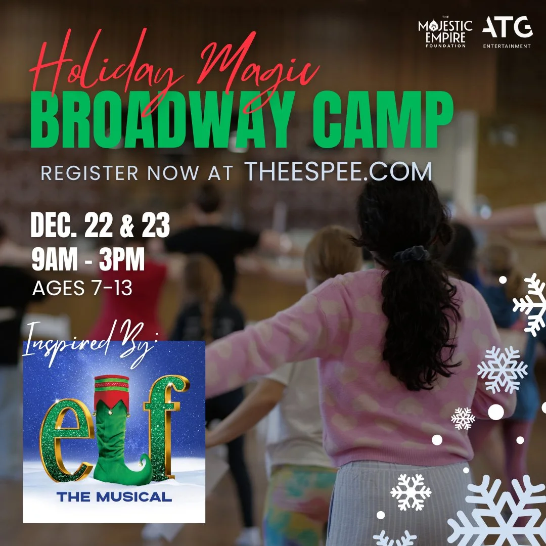 ❄️ This Winter Break, ATG Entertainment and the Majestic Empire Foundation invite young performers to celebrate the season with Broadway Holiday Magic &mdash; a two-day camp inspired by ELF the Musical!

🎁 Over two festive days, campers will explore