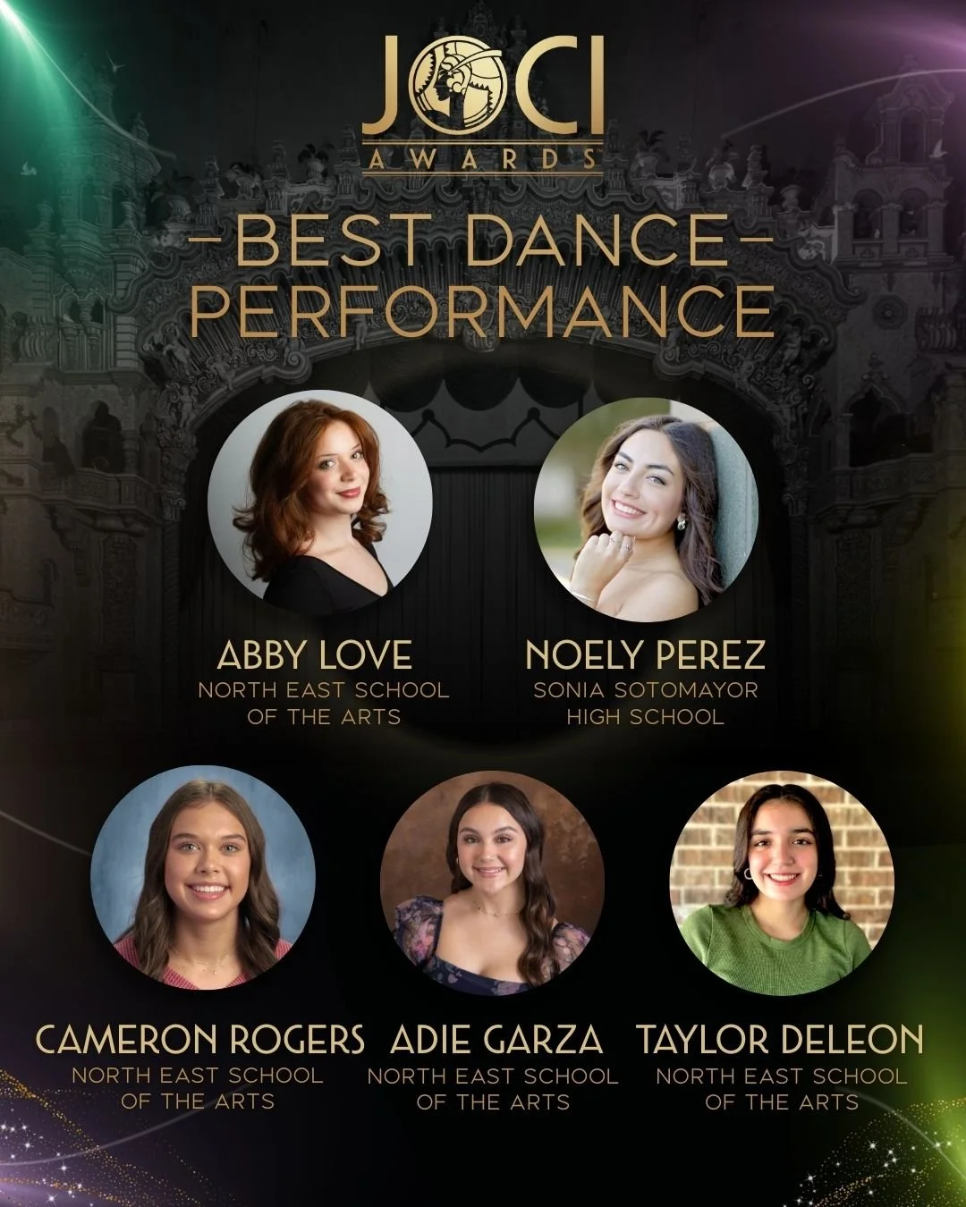 🎭 2026 Joci Awards Nominees: Best Dance Performance

And the nominees are&hellip;

We&rsquo;re proud to announce the nominees for Best Dance Performance in the 2026 Joci Awards, celebrating the incredible high school theatre talent from across San A