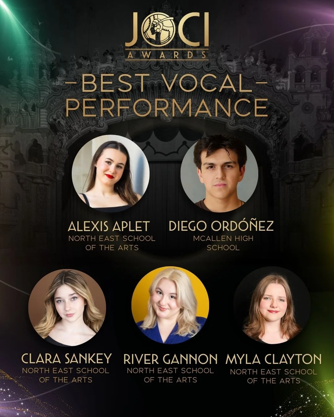 🎭 2026 Joci Awards Nominees: Best Vocal Performance

And the nominees are&hellip;

We&rsquo;re proud to announce the nominees for Best Vocal Performance in the 2026 Joci Awards, celebrating the incredible high school theatre talent from across San A