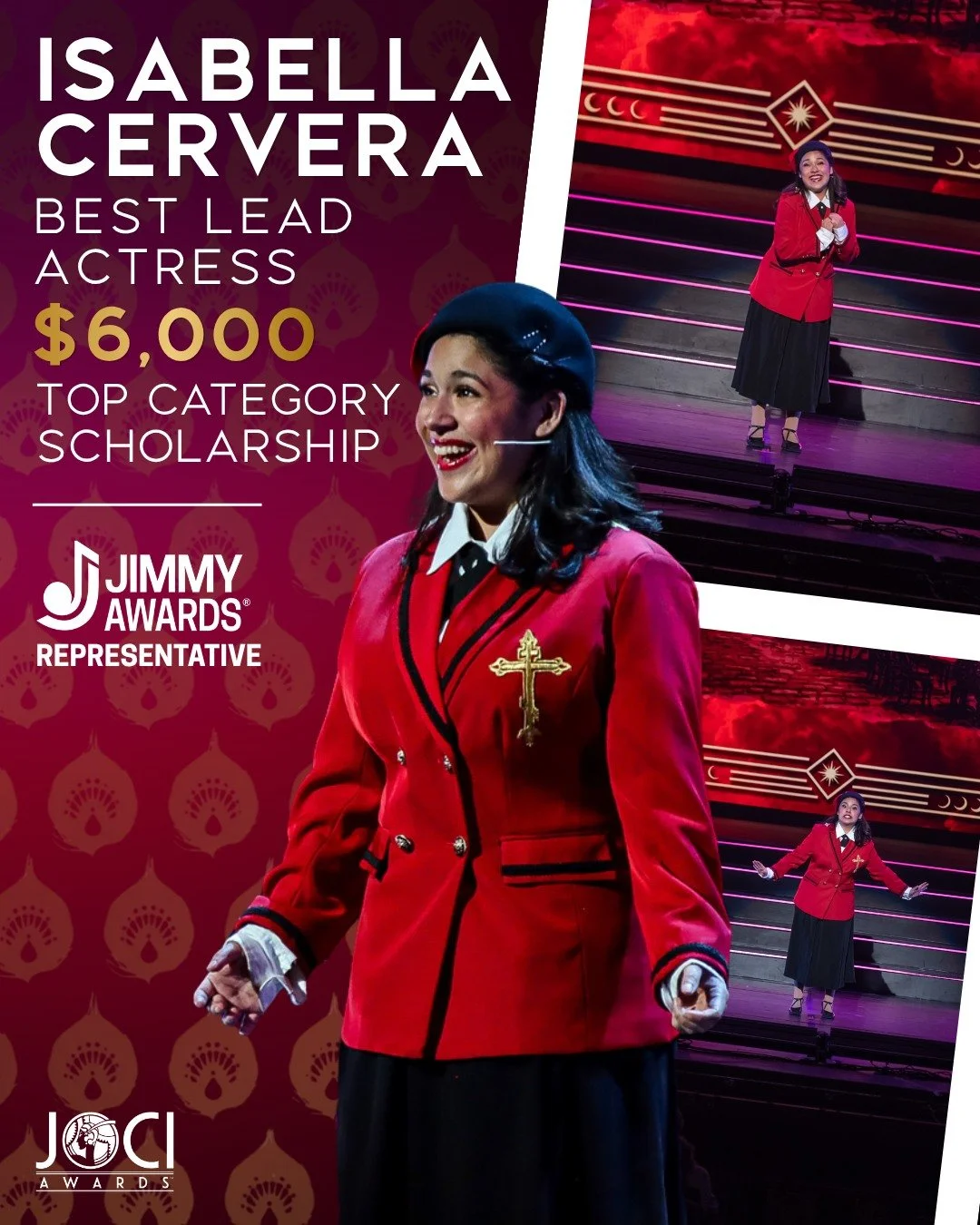 Isabella Cervera from @northeastschoolofthearts captured the hearts of the audience through her performance of Sarah Brown from "Guys and Dolls." Singing &ldquo;If I Were a Bell,&rdquo; Isabella married radiant characterization with stunnin