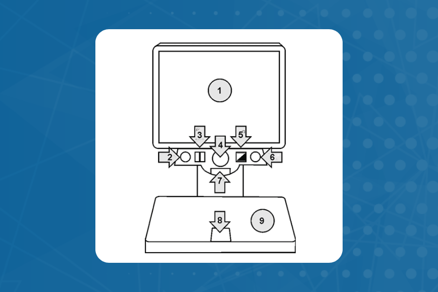 Low Vision Magnifier Diagram