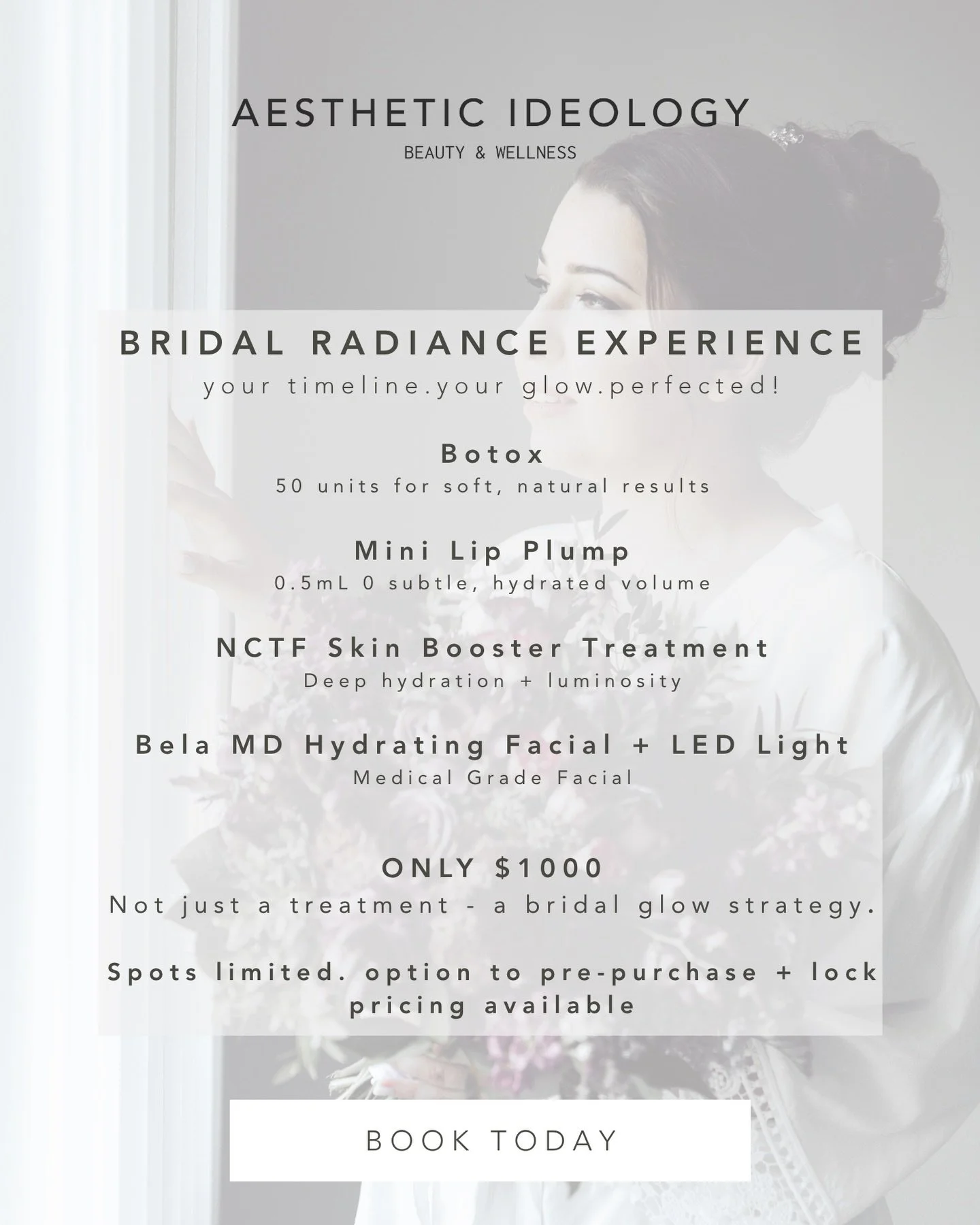 Your wedding glow doesn&rsquo;t happen overnight&hellip; and it shouldn&rsquo;t feel overdone either 🤍

At Aesthetic Ideology, we focus on subtle, natural results that still feel like *you* &mdash; just more refreshed, more confident, more radiant.
