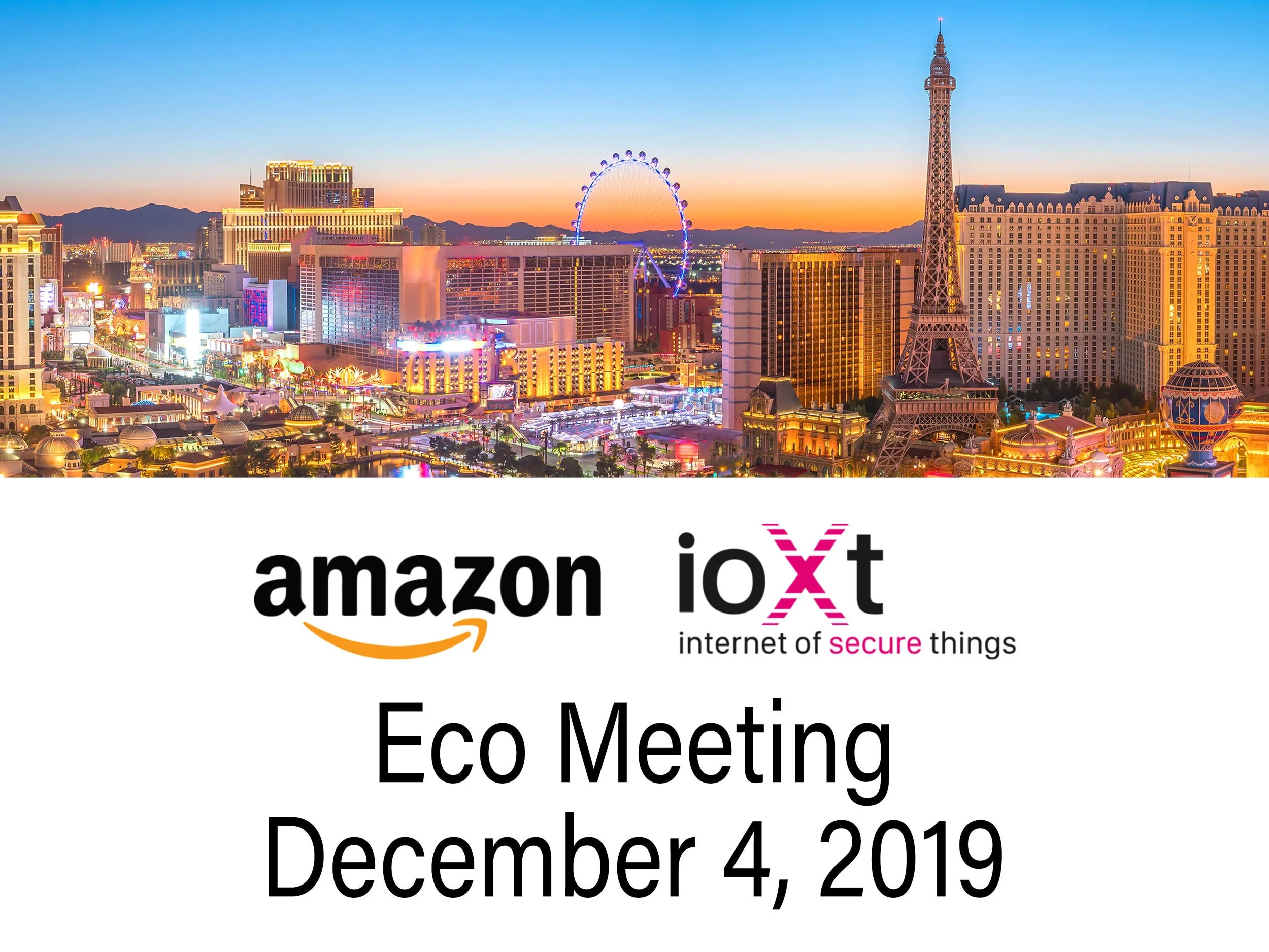 Amazon ioXt Eco Meeting
