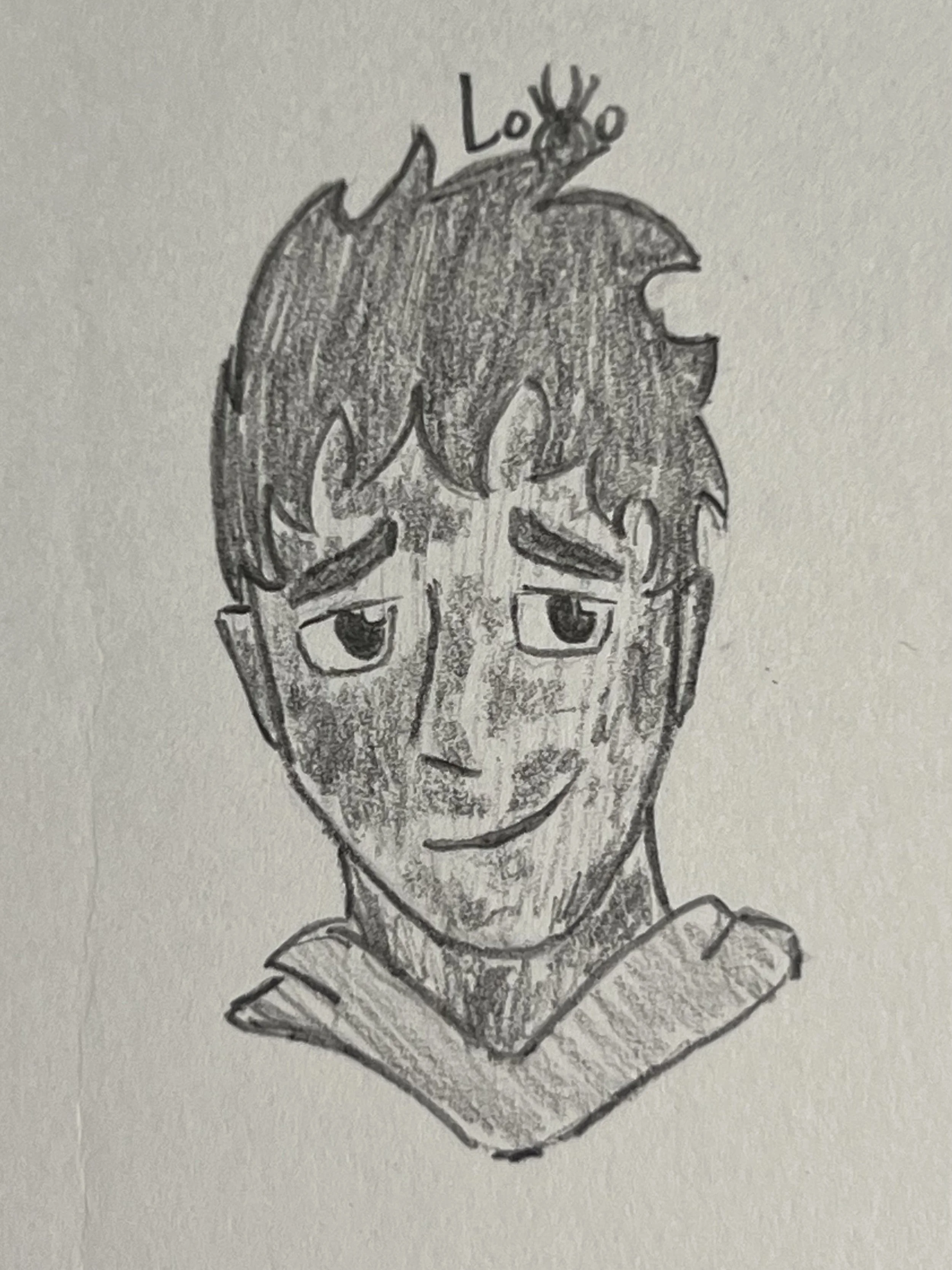 Face practice featuring a friend's character
