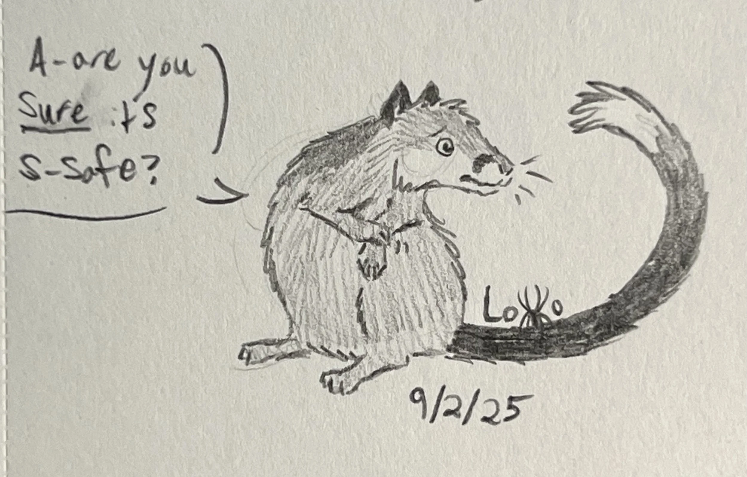 A rat character from my fiction story Arachnid Assault