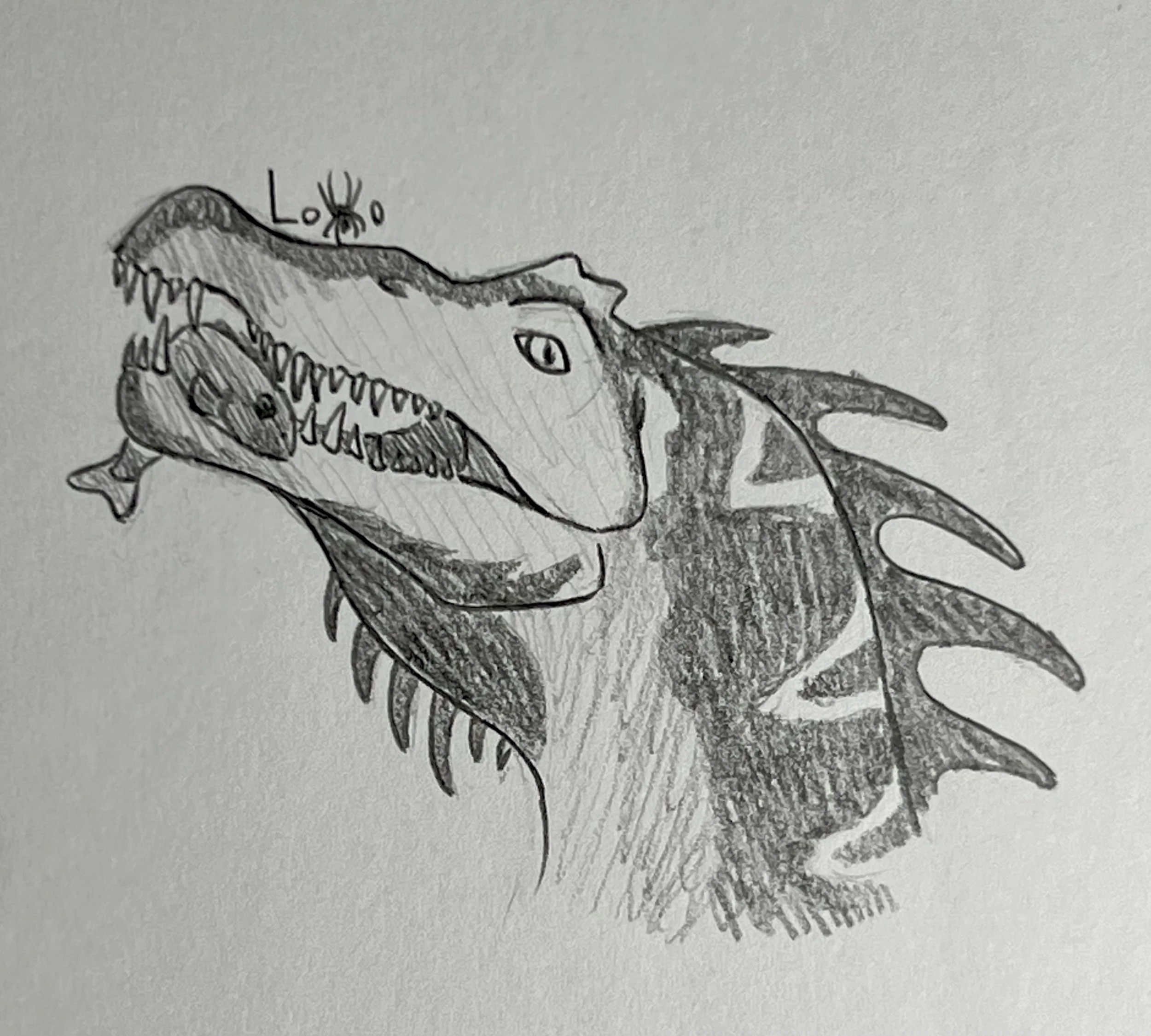 Spinosaurus catching a fish