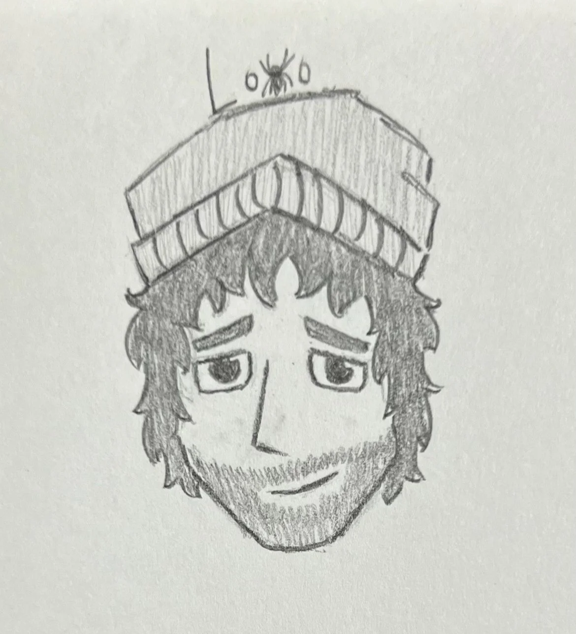 Face practice featuring a friend's Among Us character