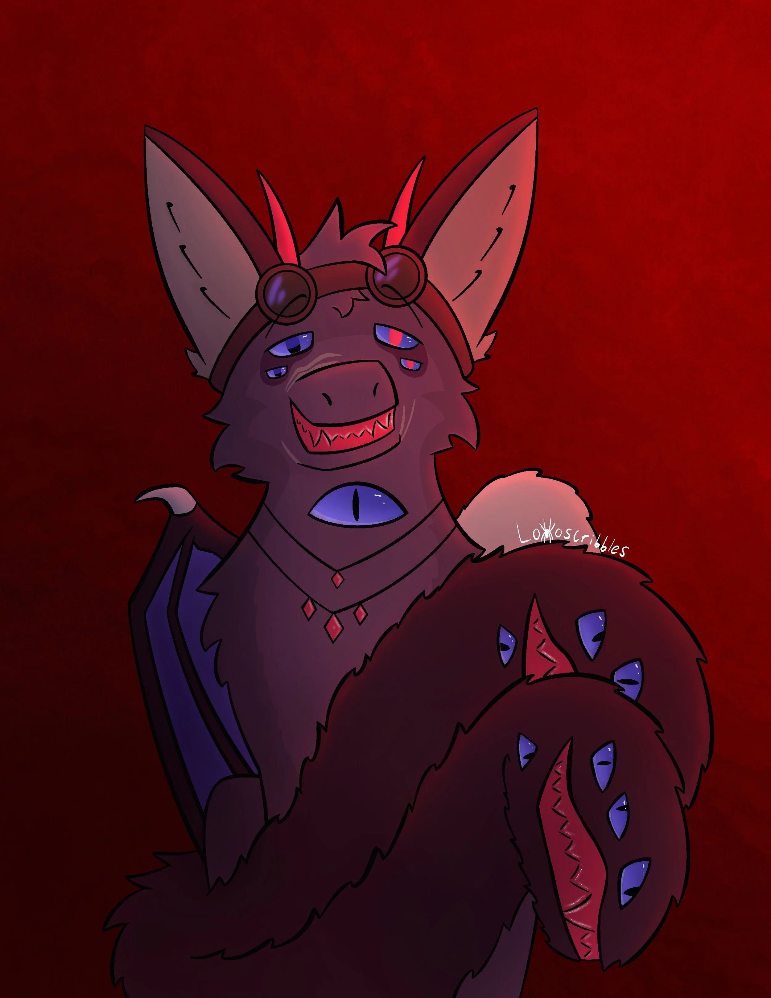 Illustration of a creature designed by a friend