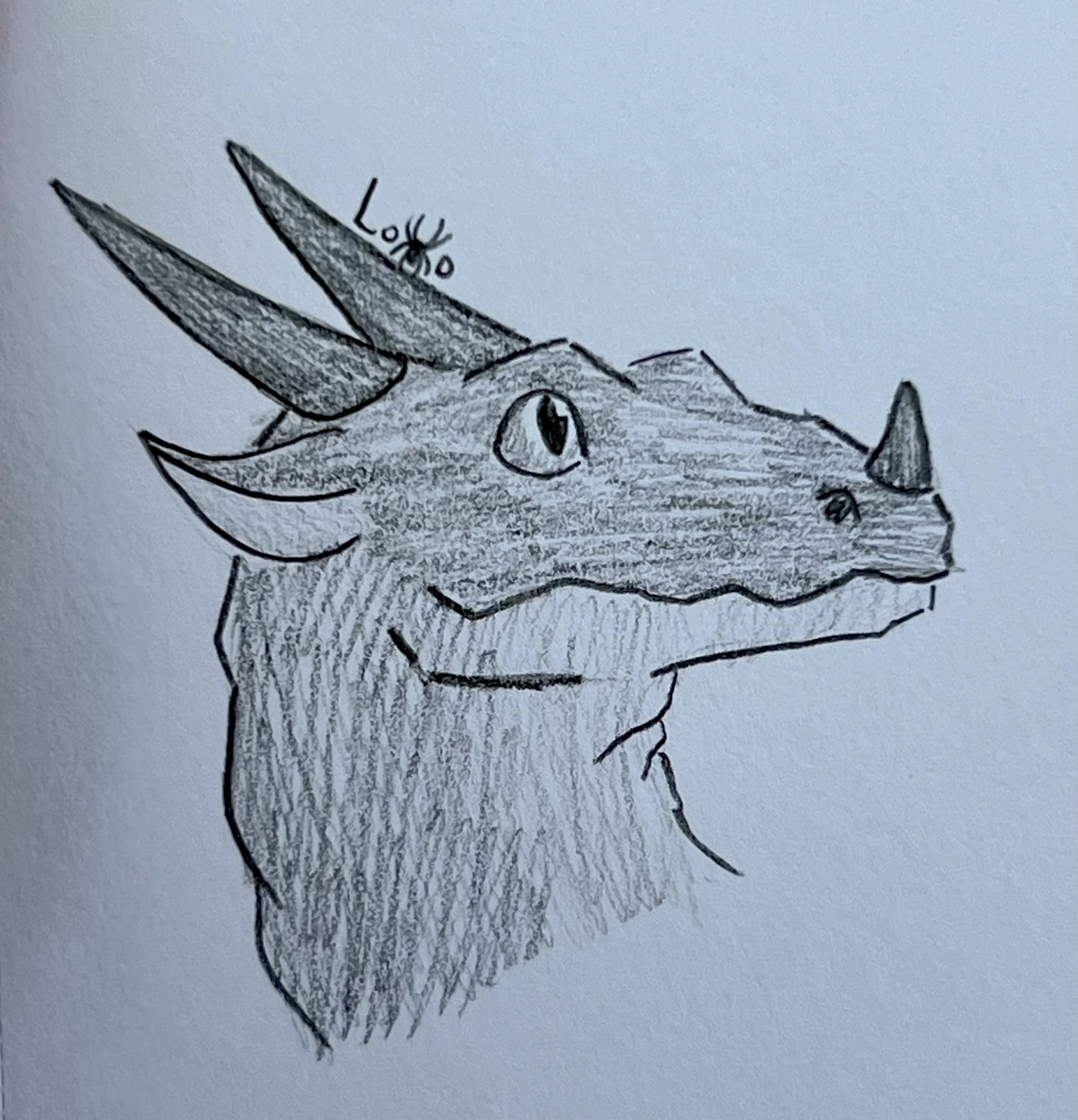 A dragon character that I designed