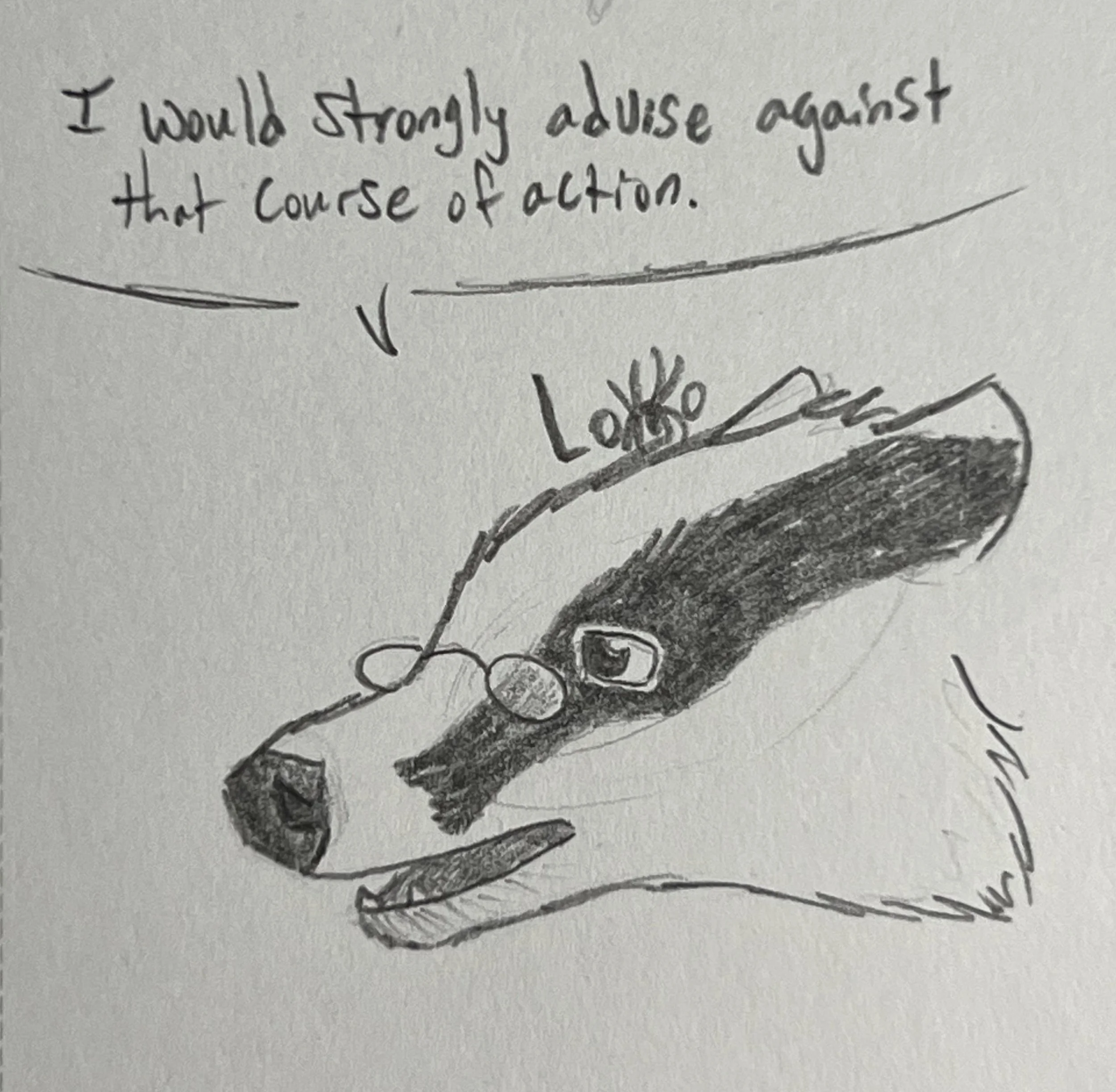 A European badger character from my fiction story Mountain Academy