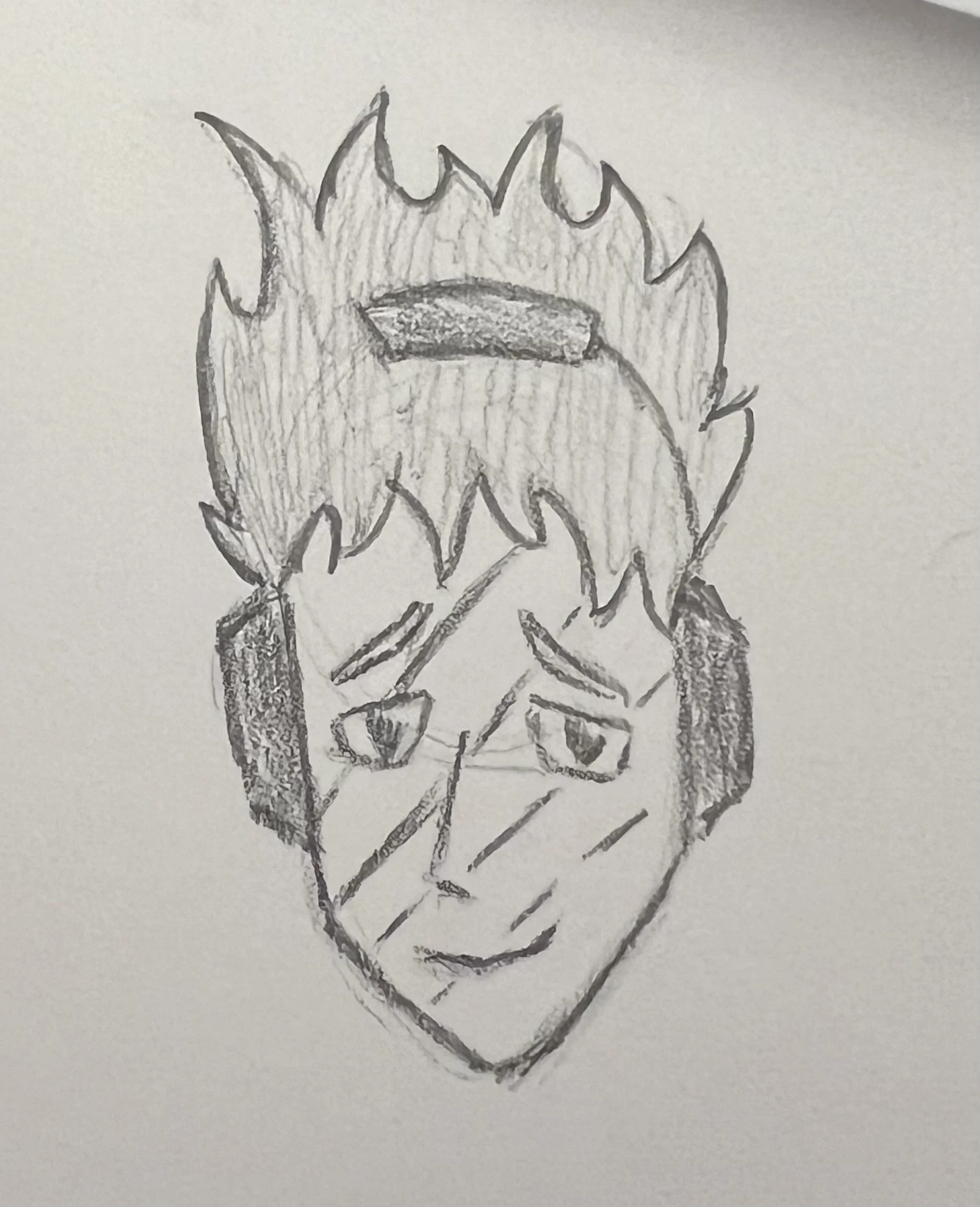 Face practice featuring a friend's Among Us character