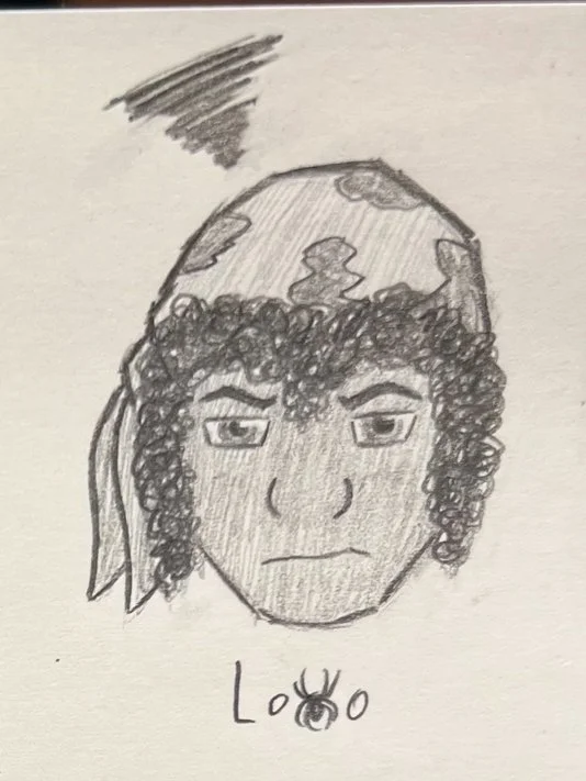 Face practice featuring a friend's Among Us character