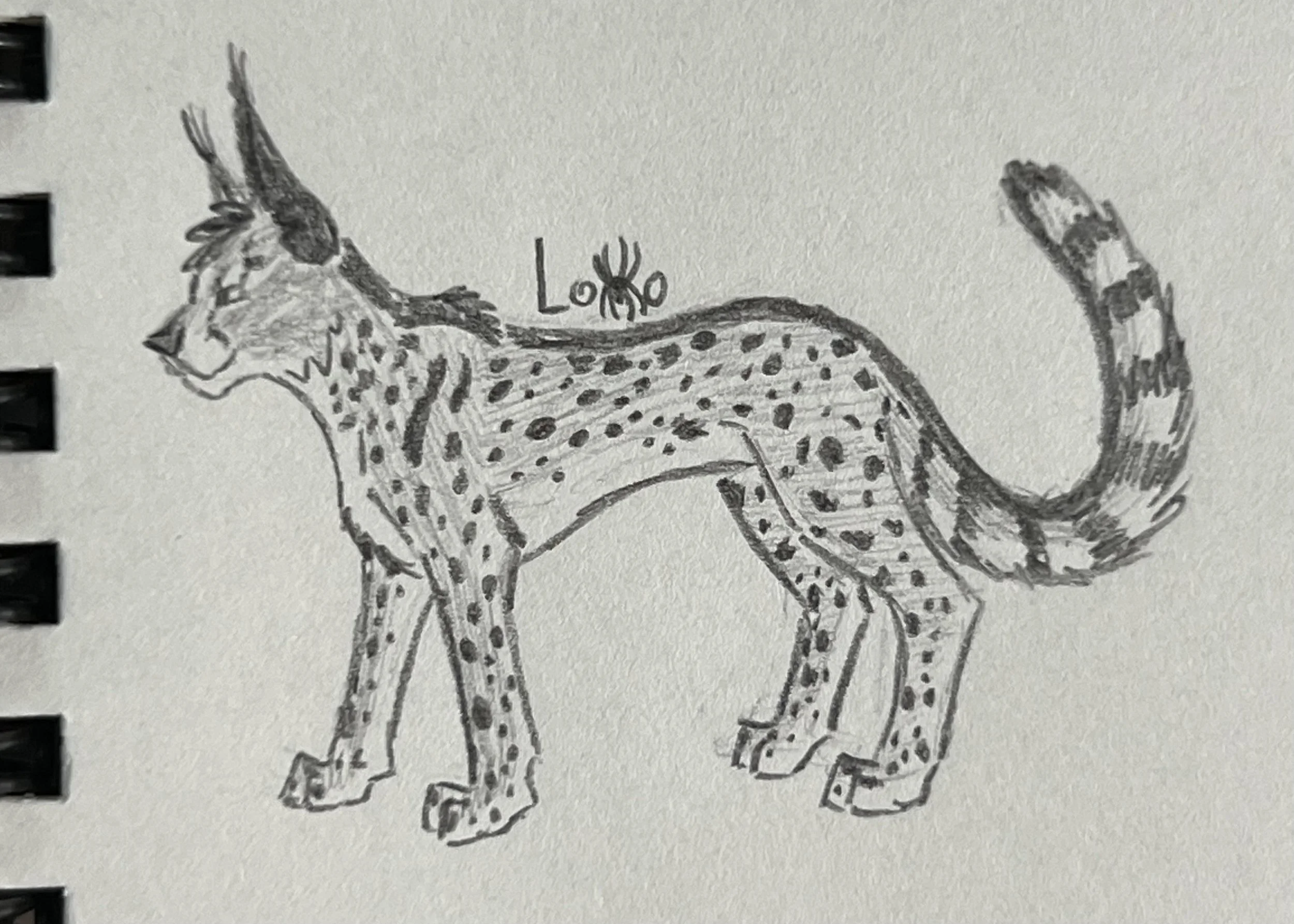 A four-eyed alien cat that I designed