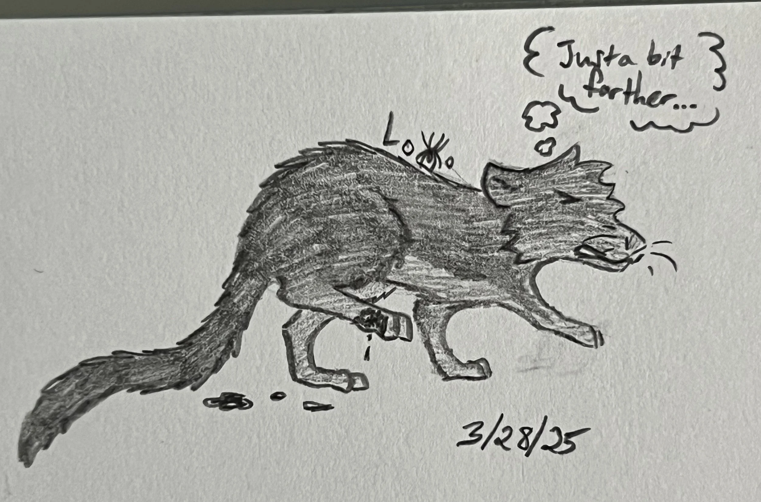 A mouse character from my fiction story Arachnid Assault