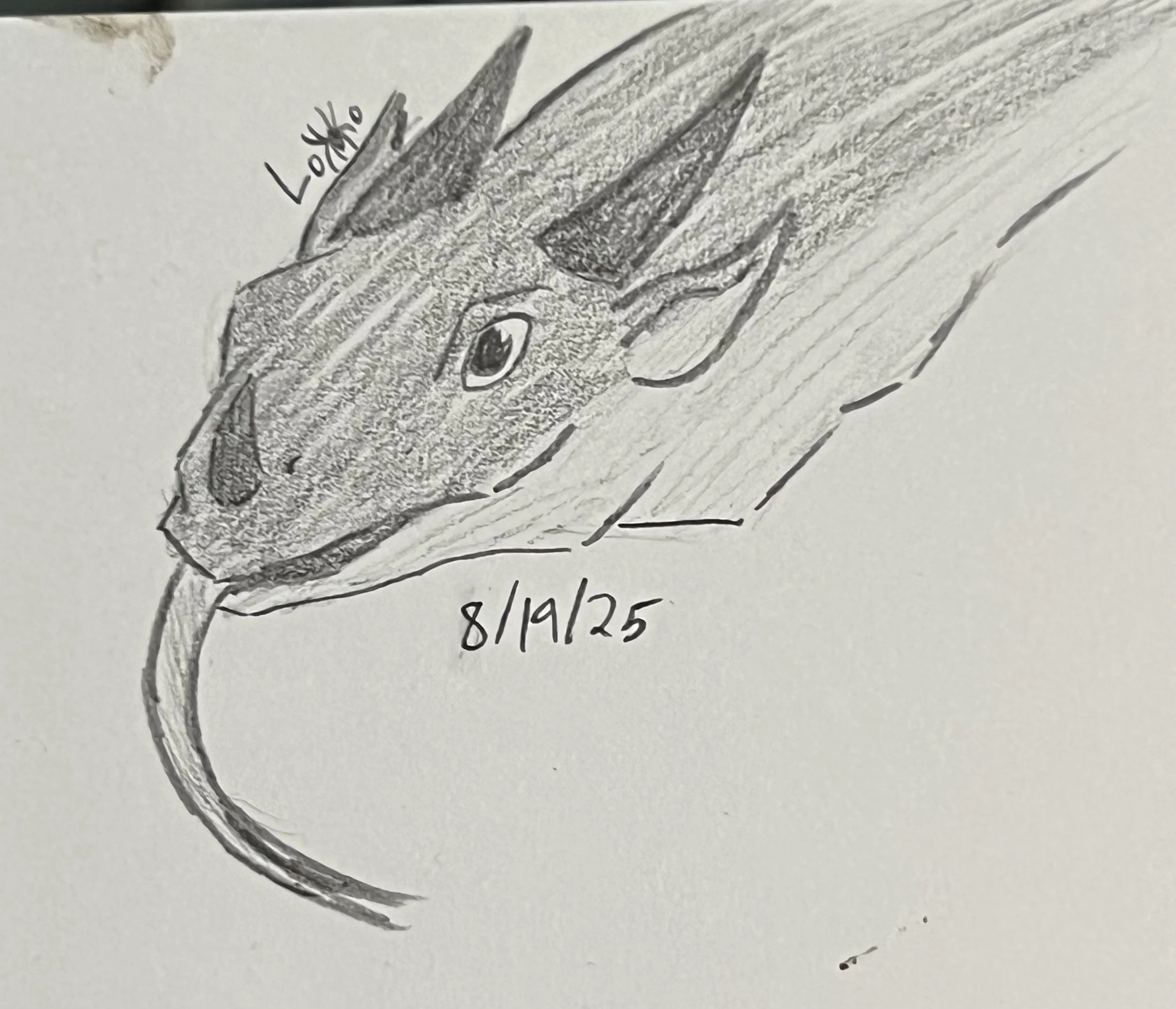 A dragon character that I designed
