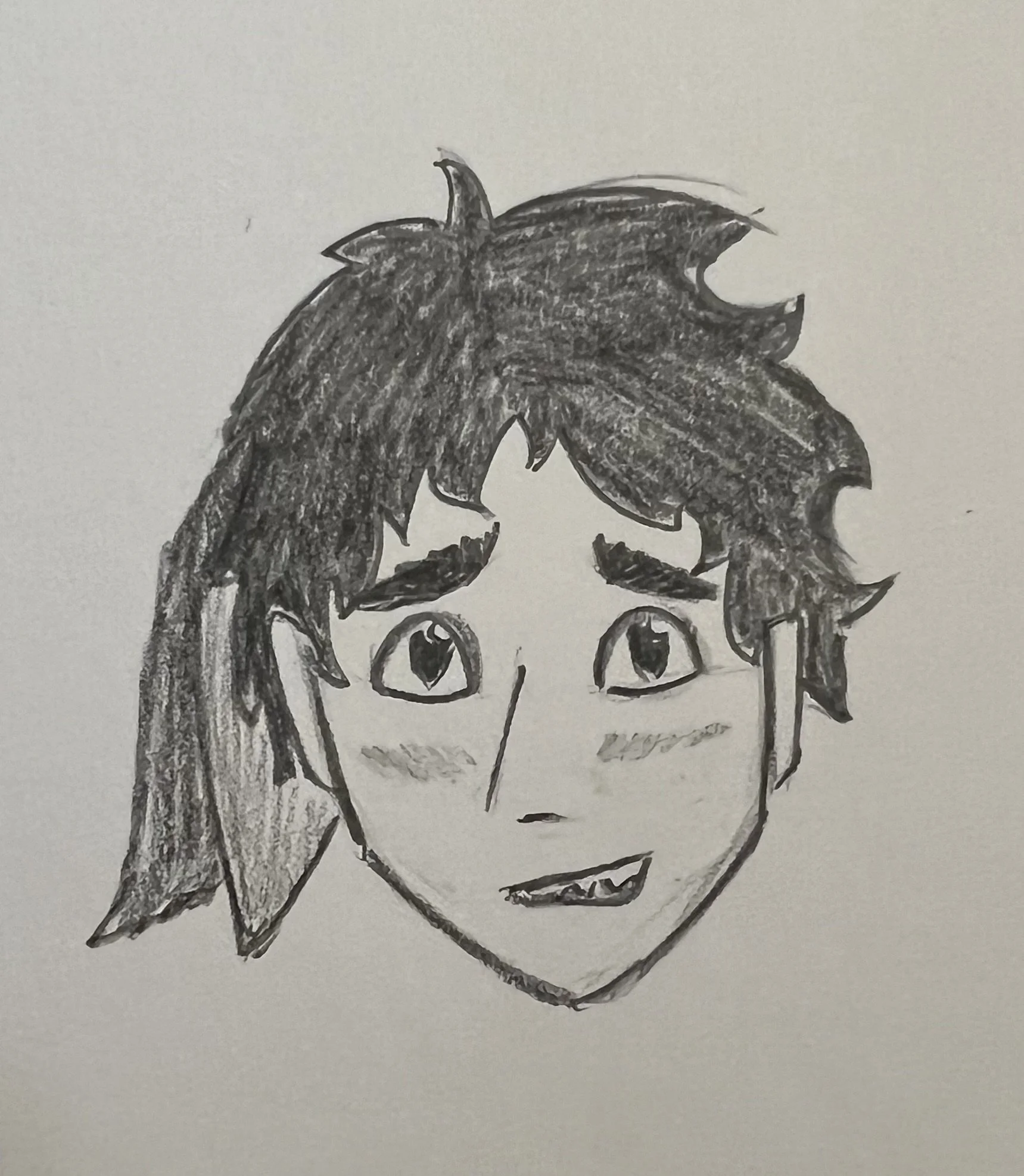 Face practice featuring one of my Among Us characters
