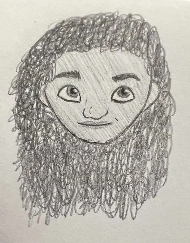 Face practice featuring Moana from the movie Moana