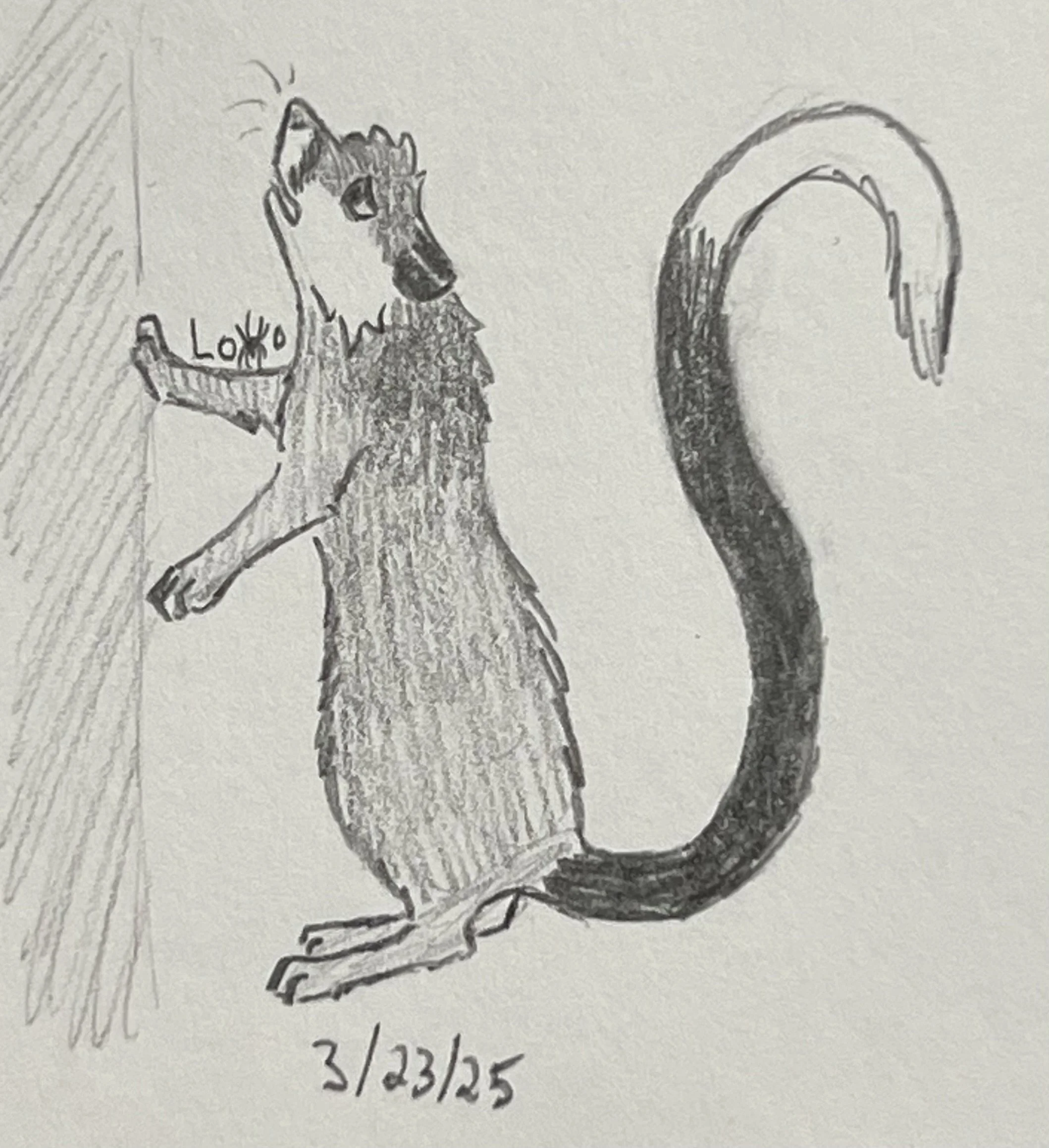 A rat character from my fiction story Arachnid Assault