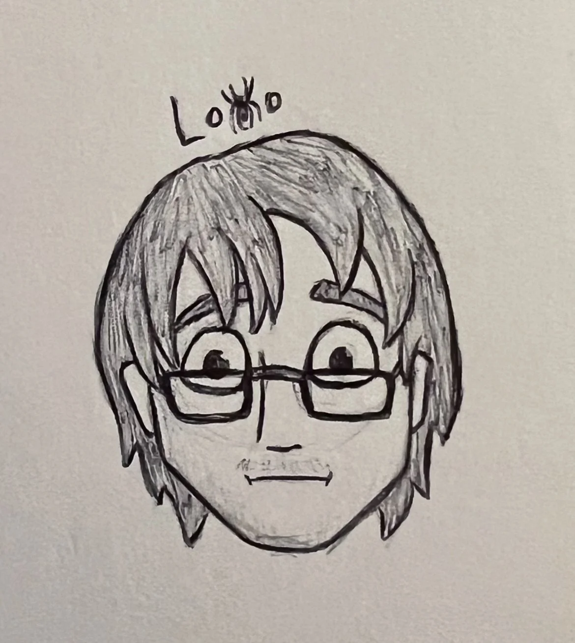 Face practice featuring a friend's Among Us character