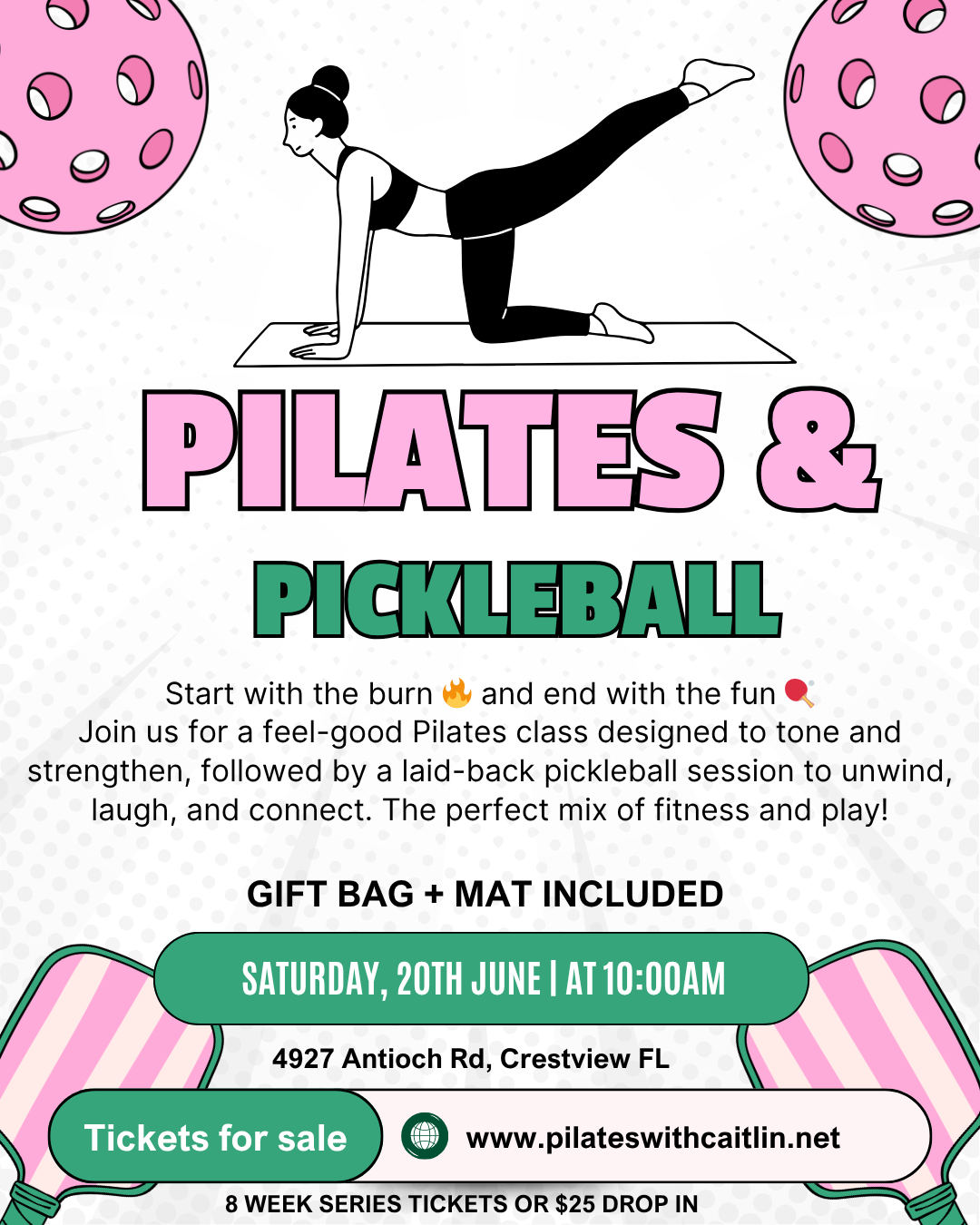 Pickleball & Pilates - Summer Pilates Series