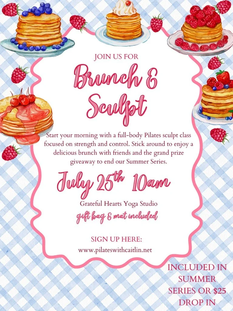 Brunch & Sculpt-Summer Pilates Series