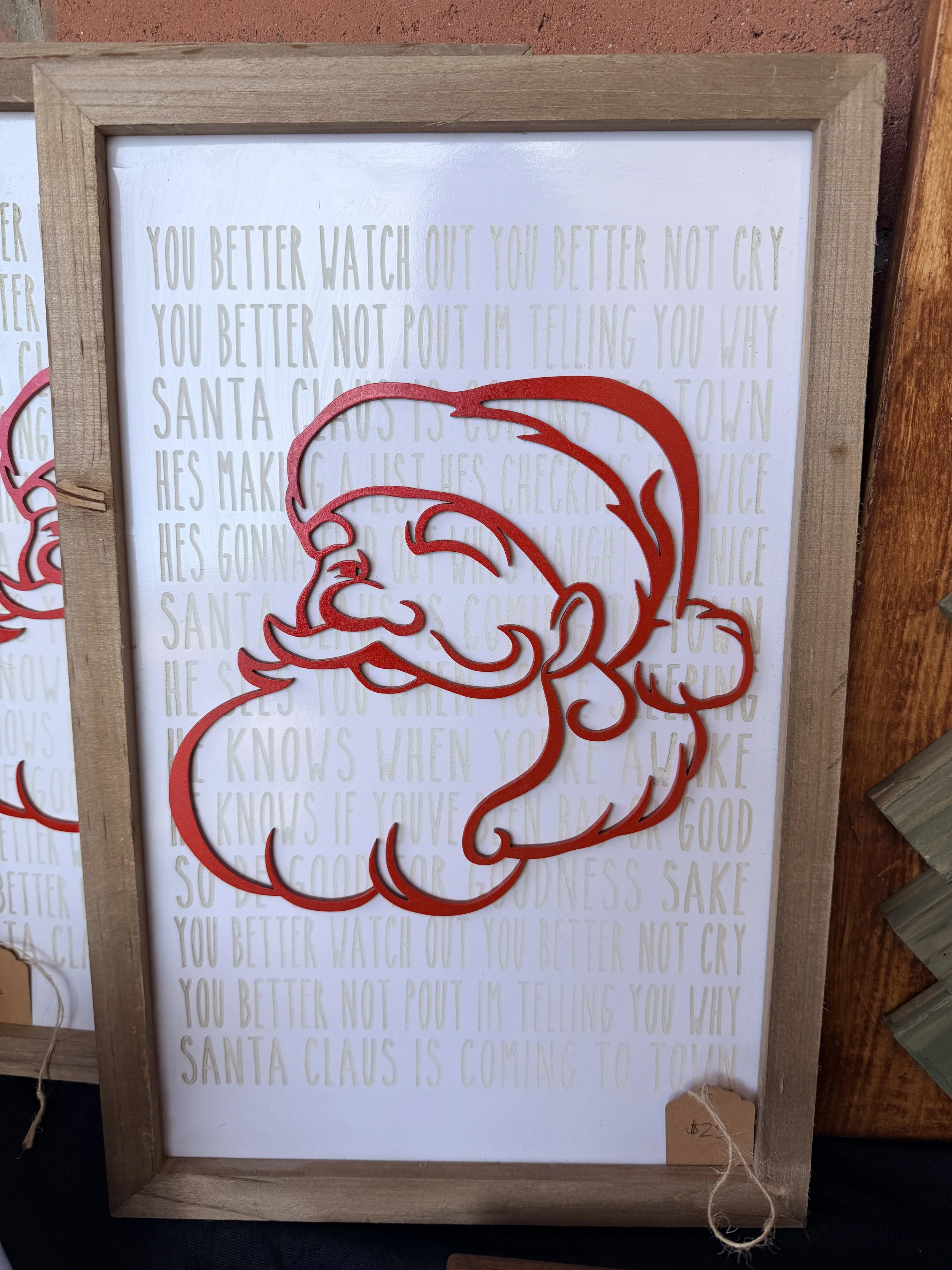 Santa is Coming Sign