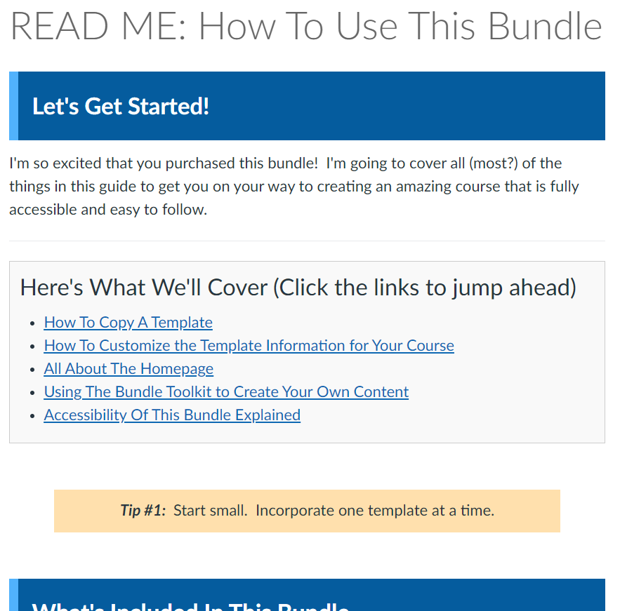 Canvas Template Bundle Instructions: Bright Ideas