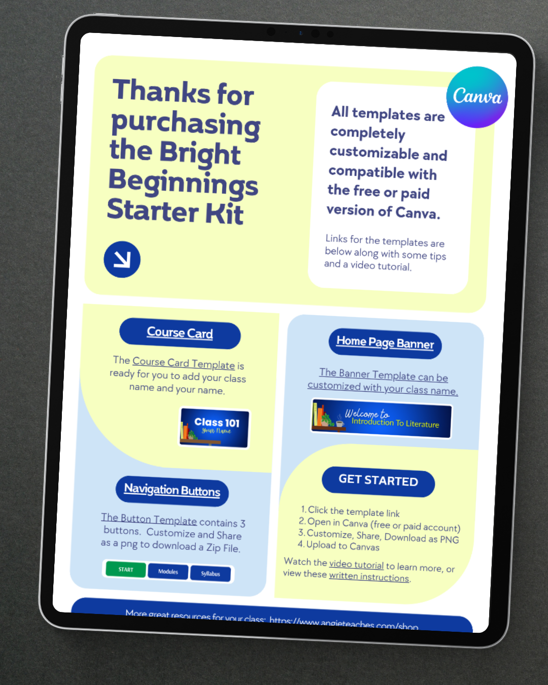 Bright Beginnings Canva Template Starter Kit