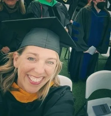 Angie at our annual graduation ceremony