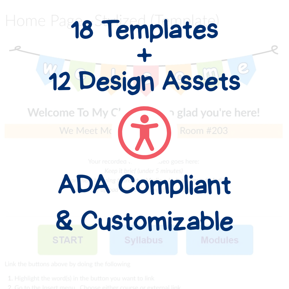 18 Canvas Template Bundle, ADA Accessible