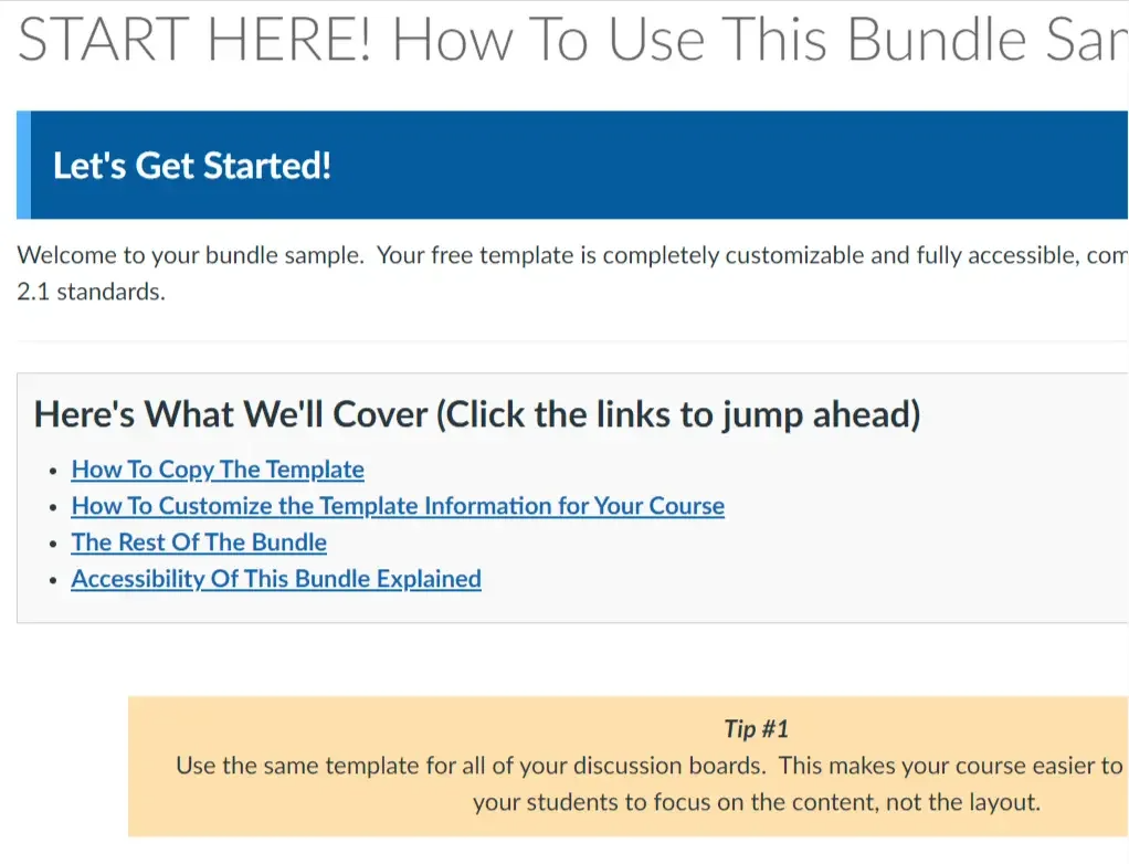 Canvas Template Instructions: Bright