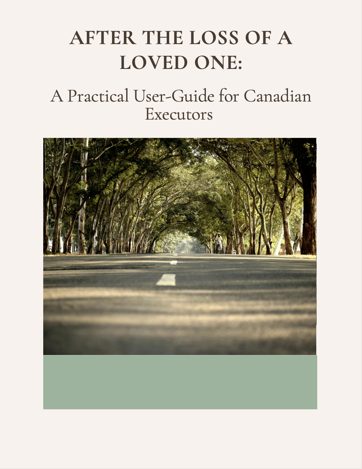 After the Loss of a Loved One: A Practical User-Guide for Canadian Executors