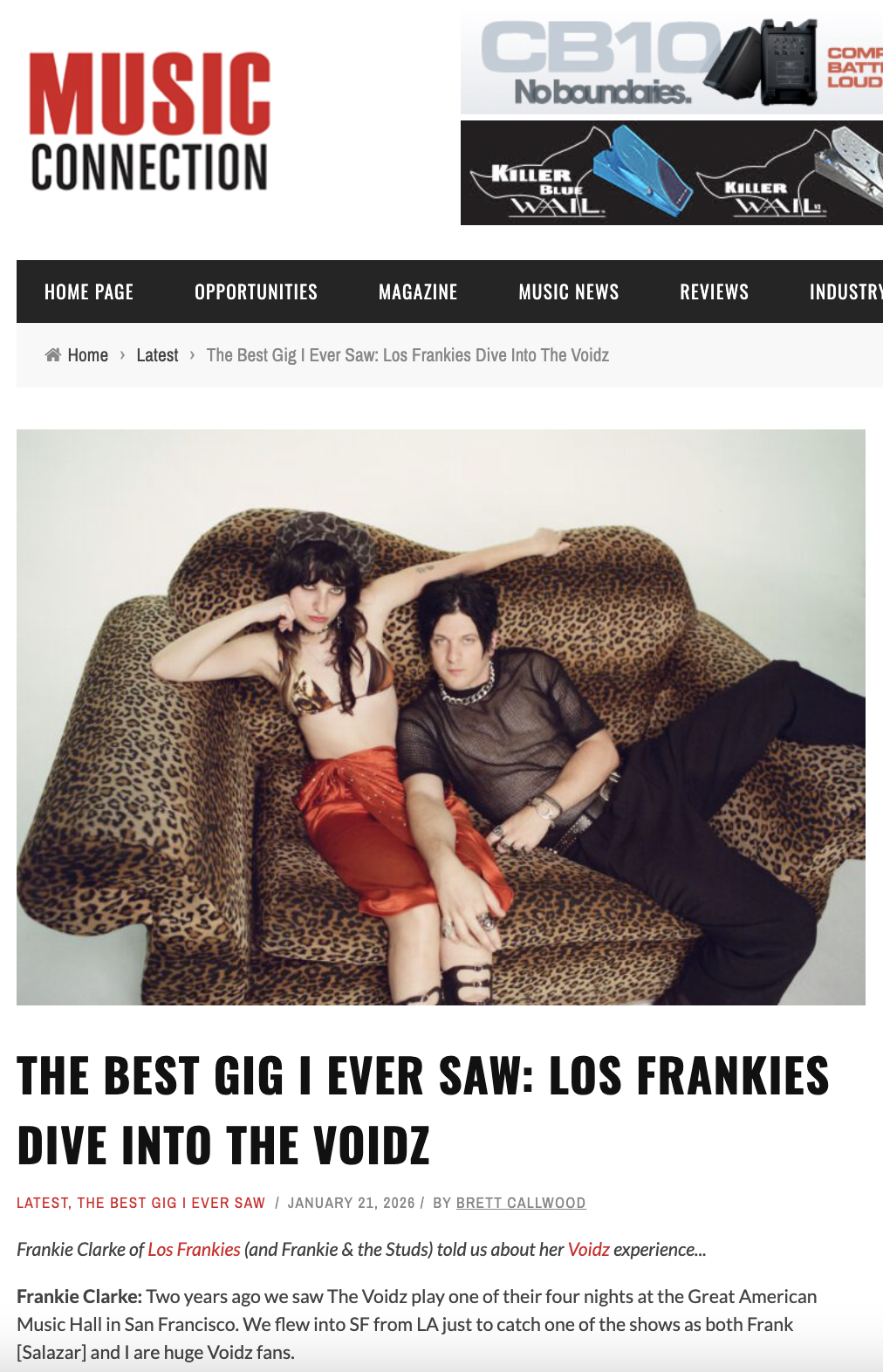 Music Connection: The Best Gig I Ever Saw