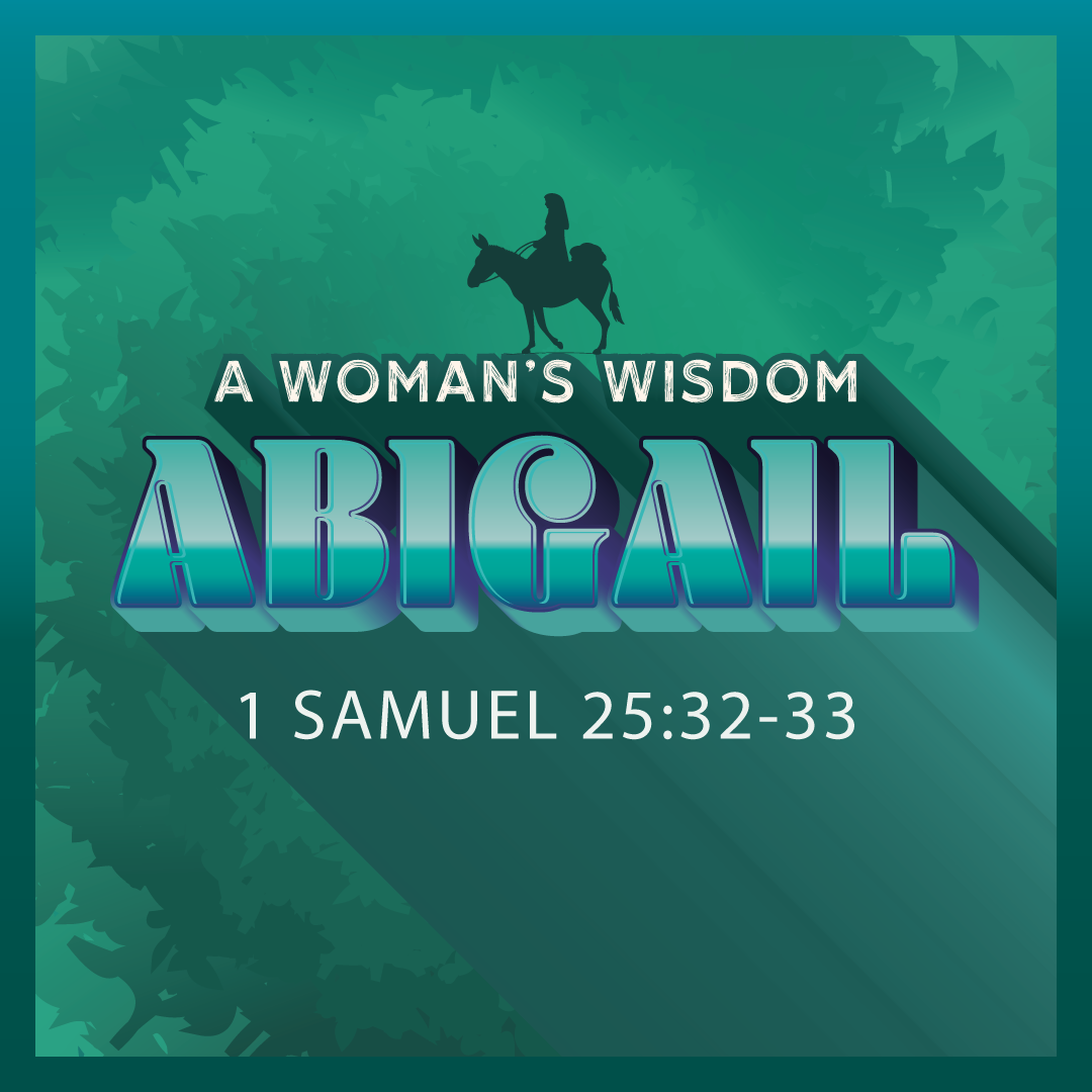 David said to Abigail, “Praise be to the Lord, the God of Israel, who has sent you today to meet me. May you be blessed for your good judgment and for keeping me from bloodshed this day and from avenging myself with my own hands. 1 Samuel 25:32-33