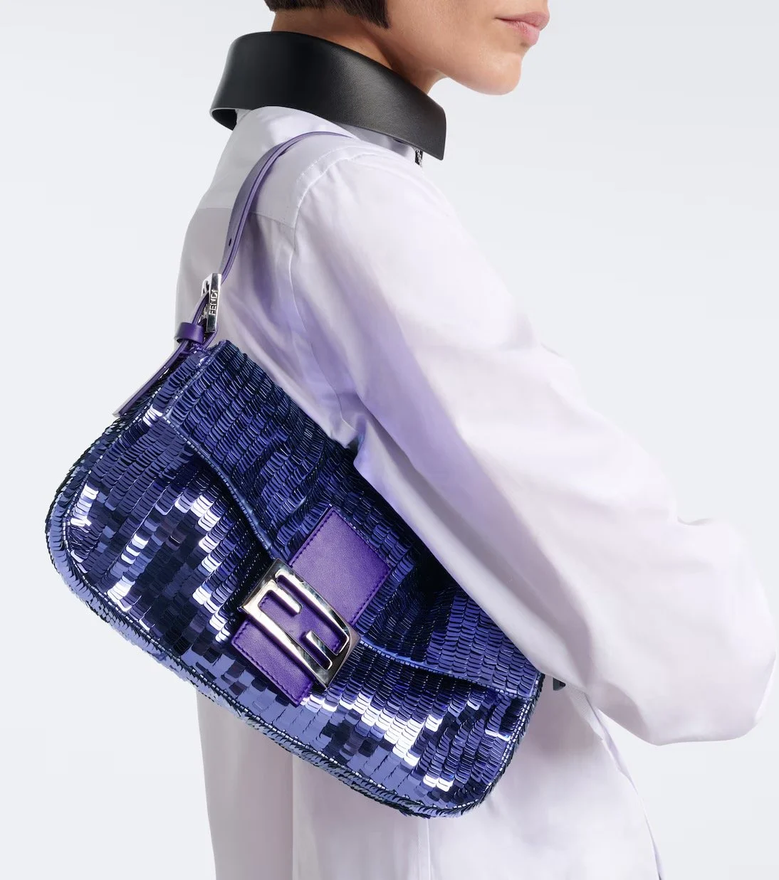 The Fendi Purple Sequin Baguette, Reimagined
