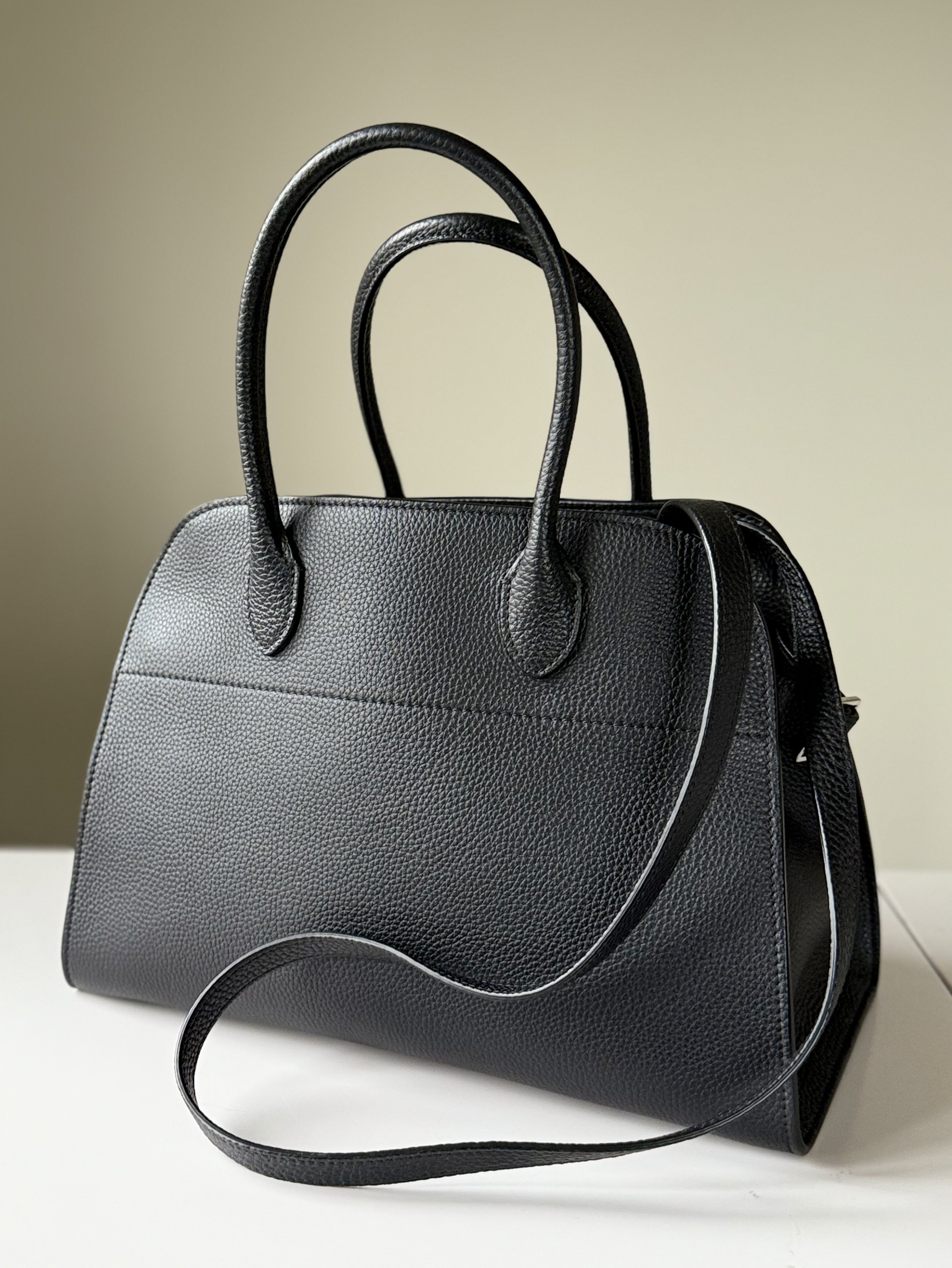 The Row Margaux 12 in grained calfskin