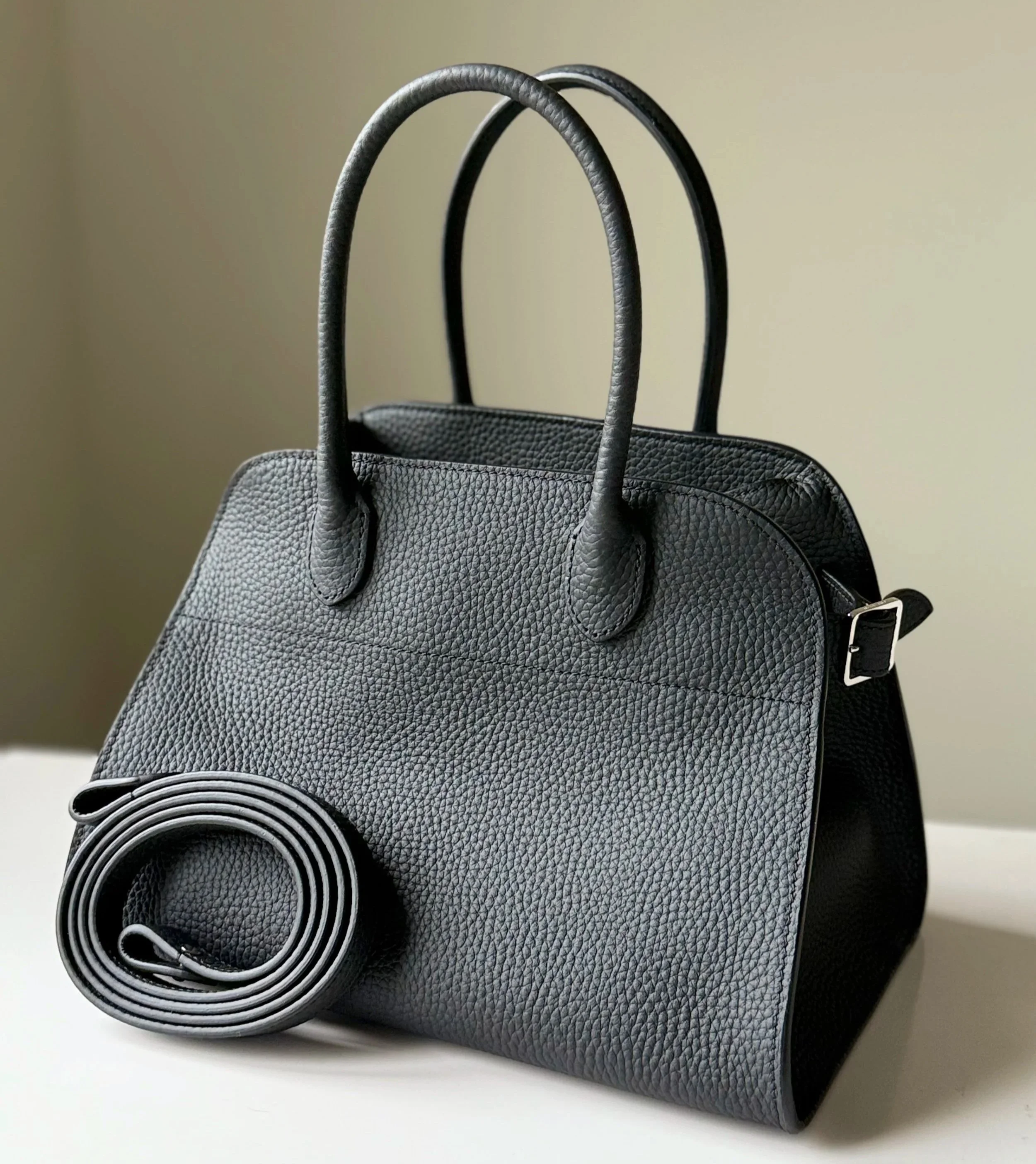 The Row Margaux 10 in grained calfskin